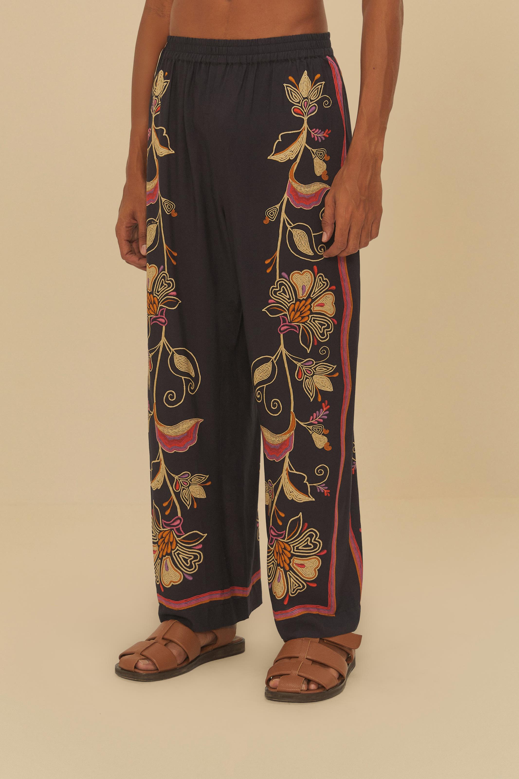Calça Lenço Estampada Lia