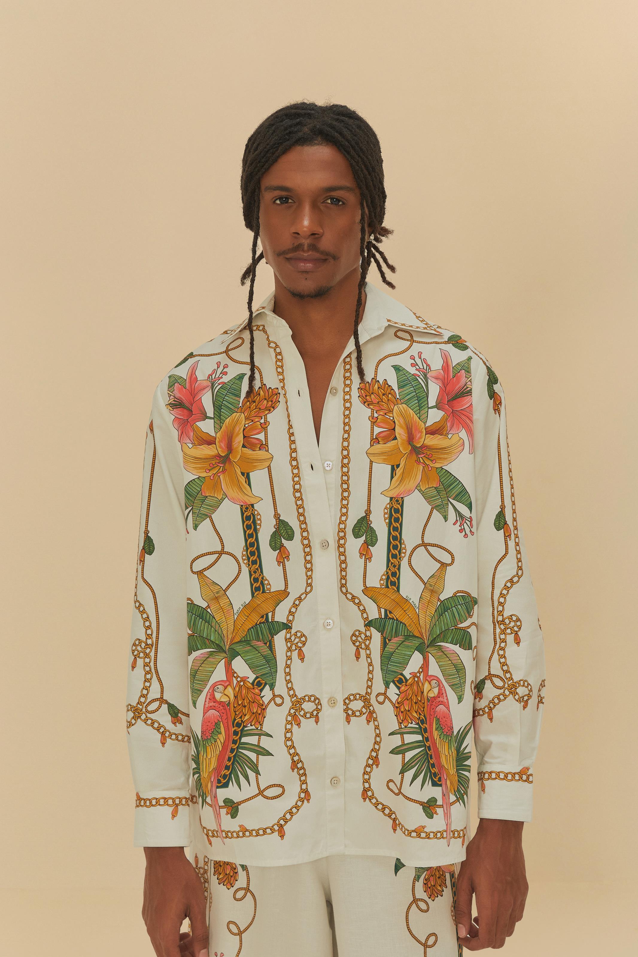 Camisa Estampada Riqueza Tropical