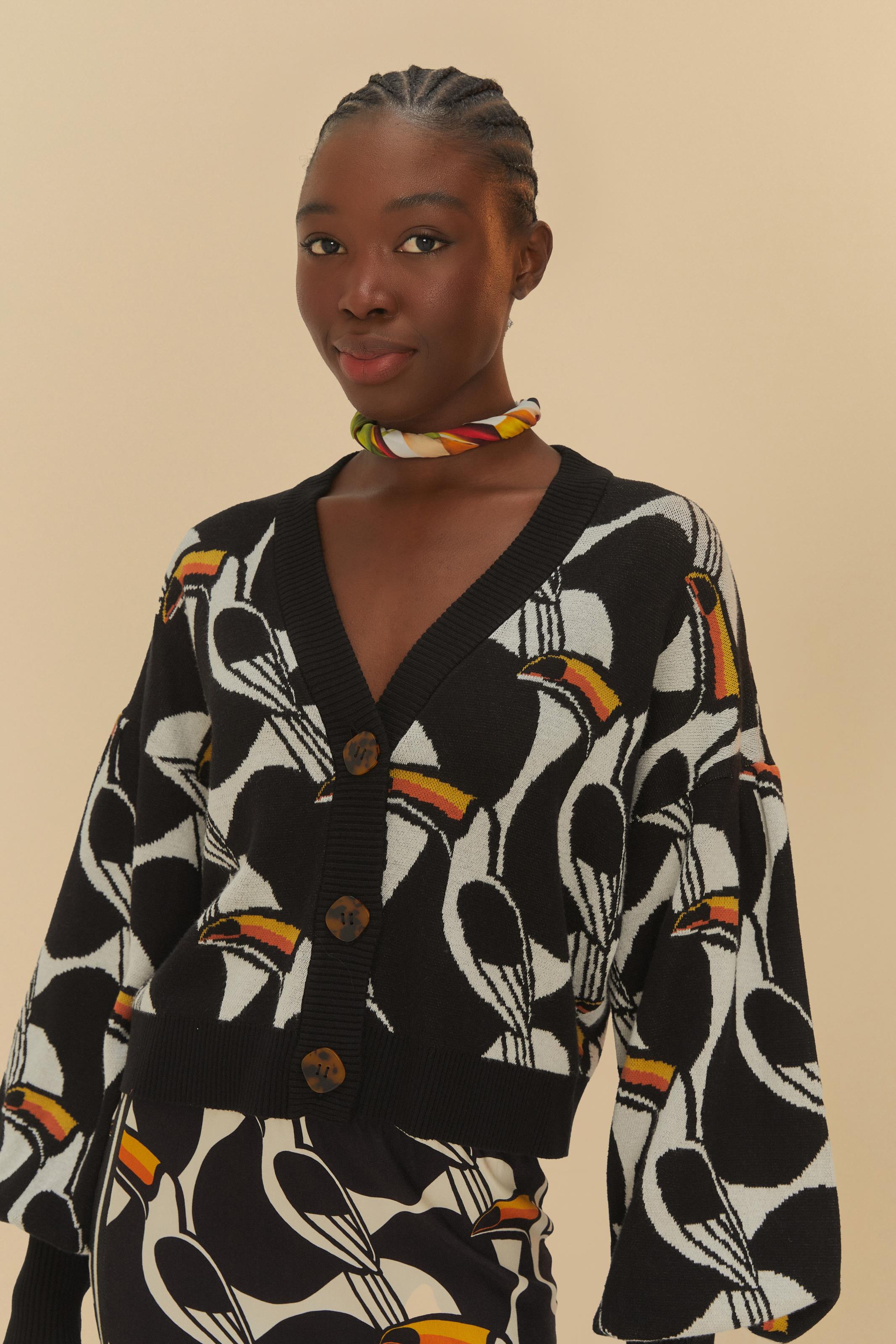 Suéter Tricot Jacquard Estampado Copatucano