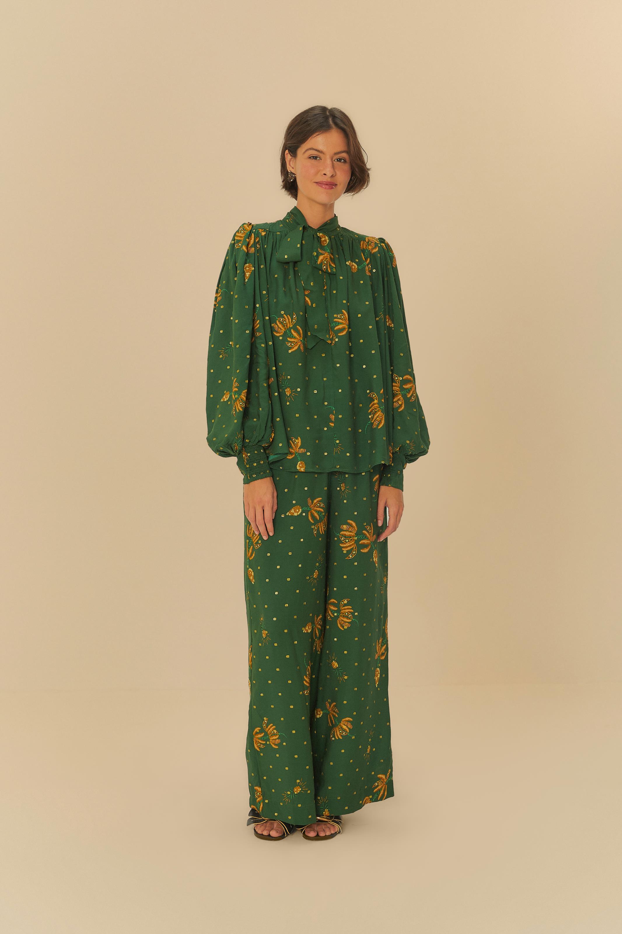 Calça Estampada Brilho De Banana