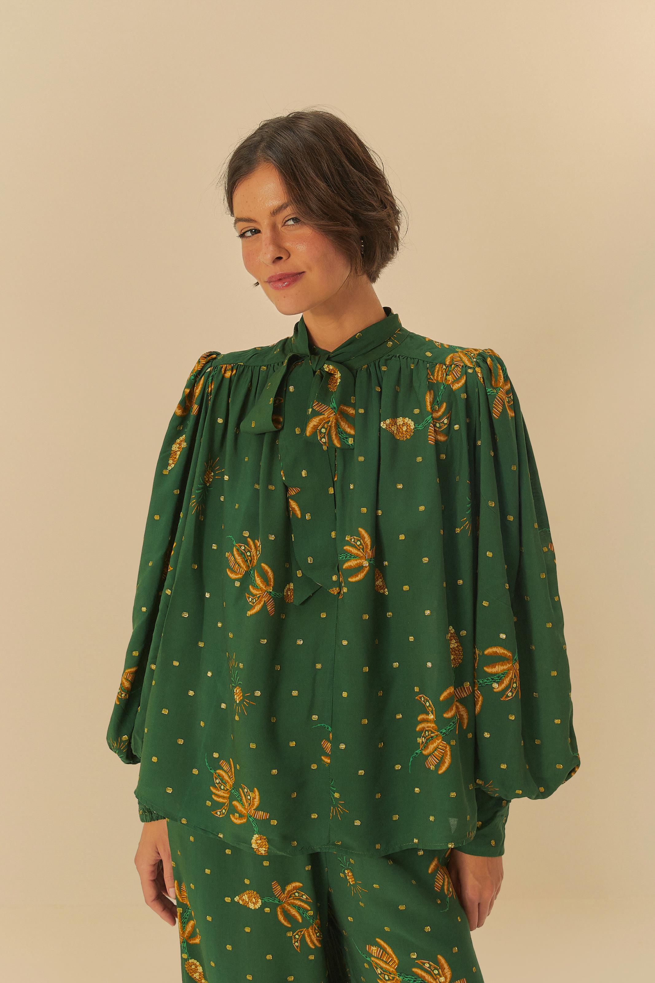 Blusa Estampada Brilho De Banana
