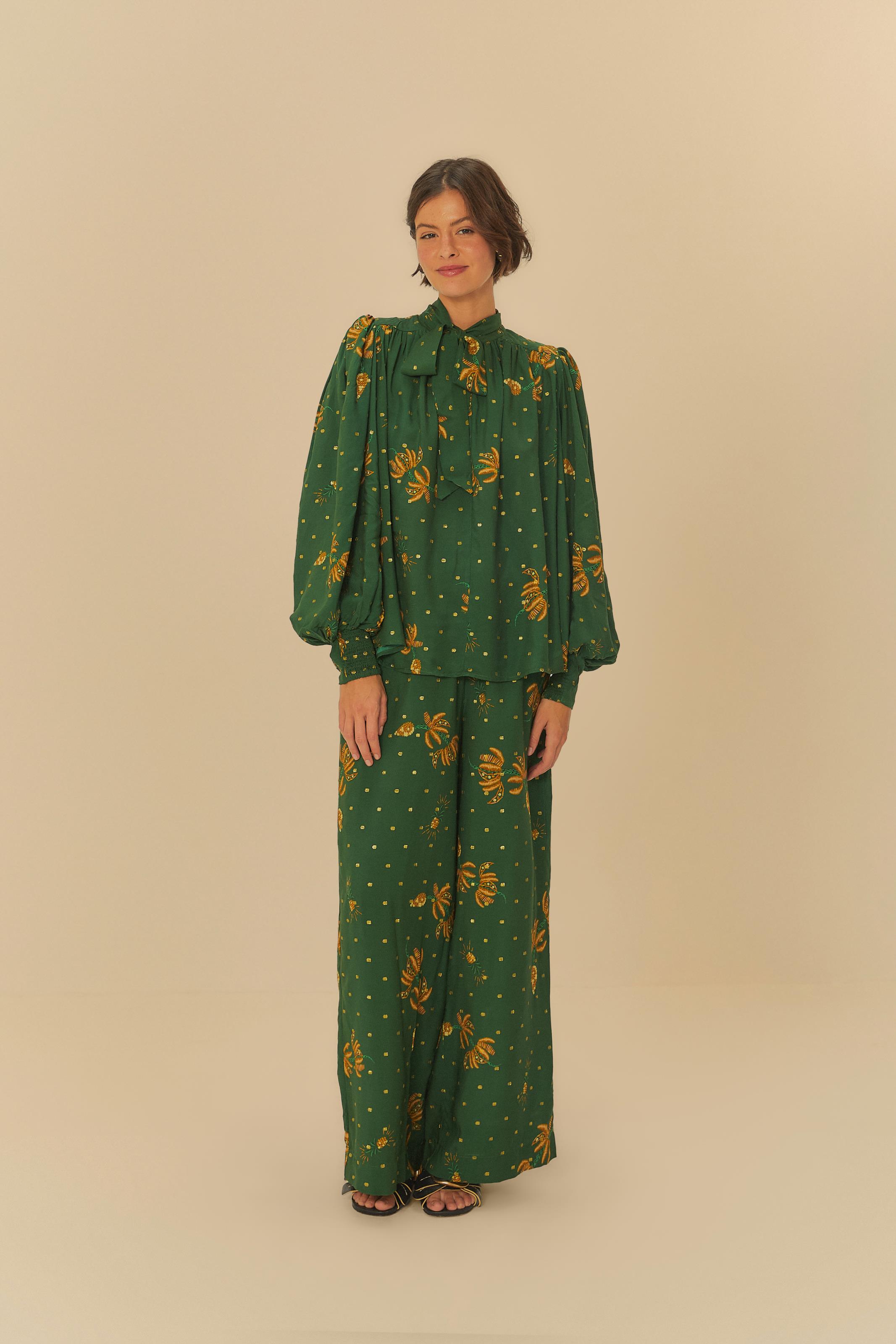 Blusa Estampada Brilho De Banana