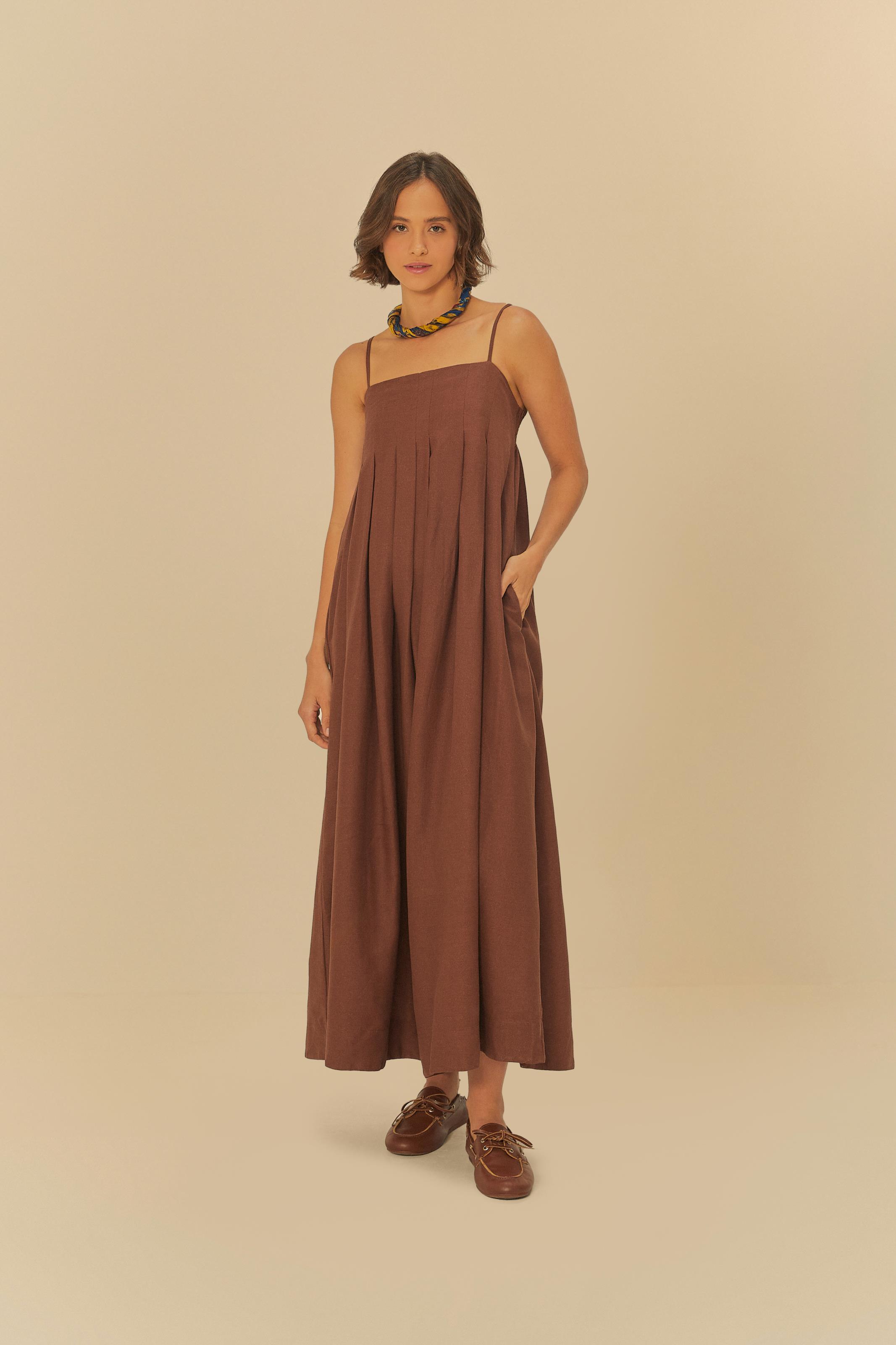 Vestido Pregas Alcinhas
