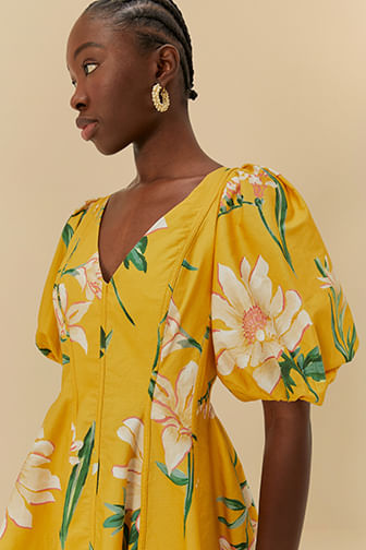 Vestido Curto Estampado Floral Alice