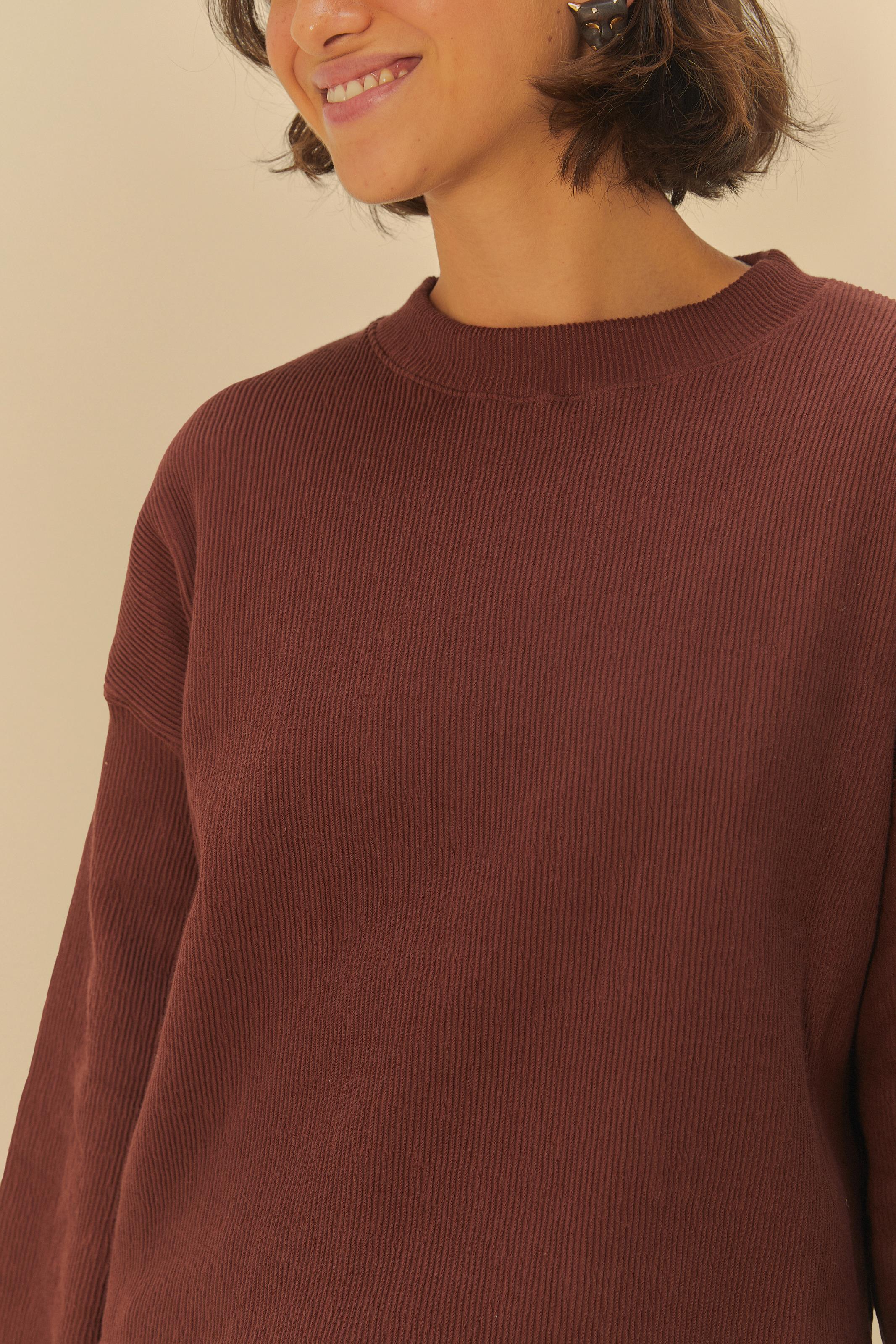 Blusa Manga Longa Textura