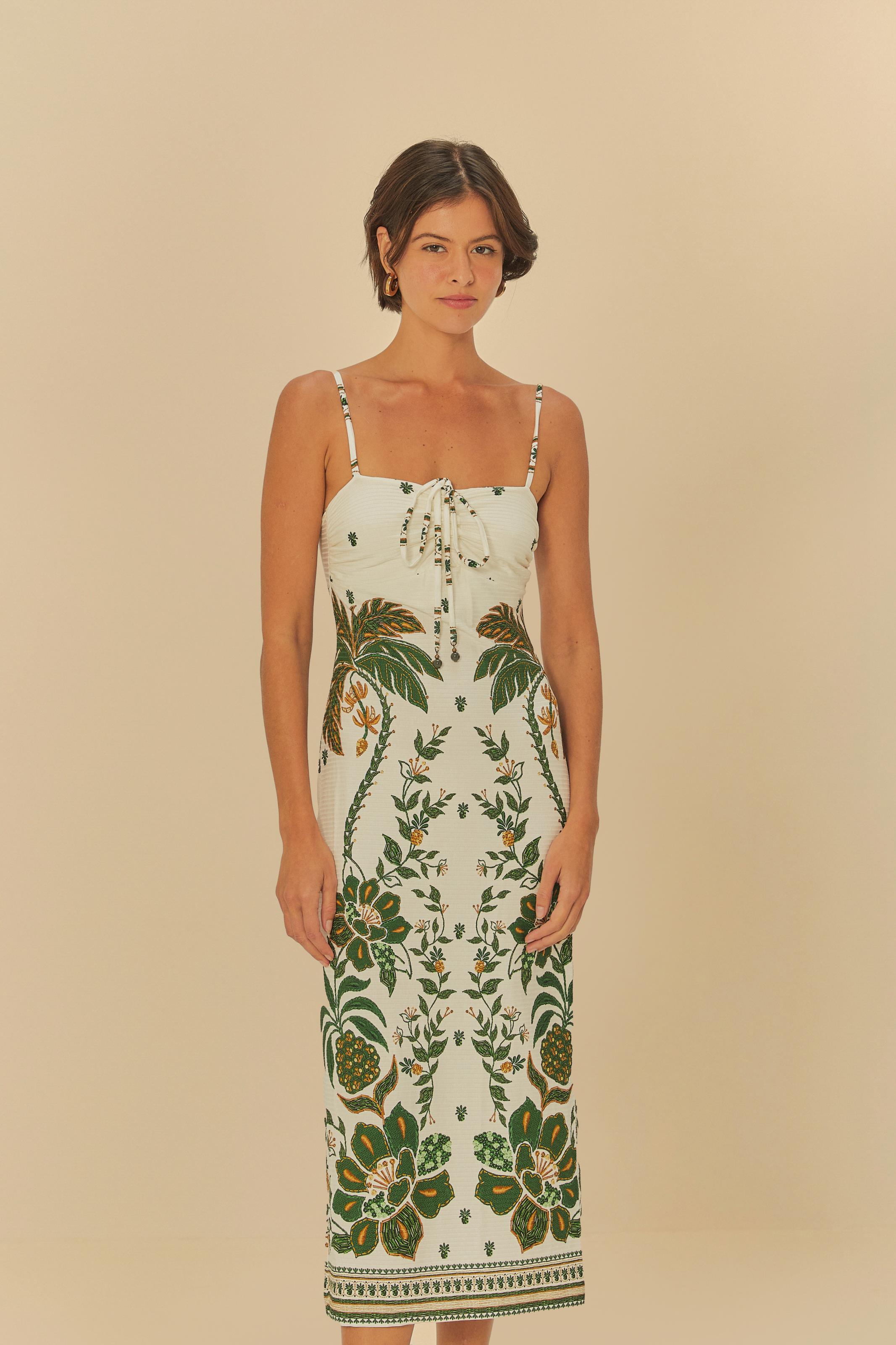 Vestido Midi Estampado Mari