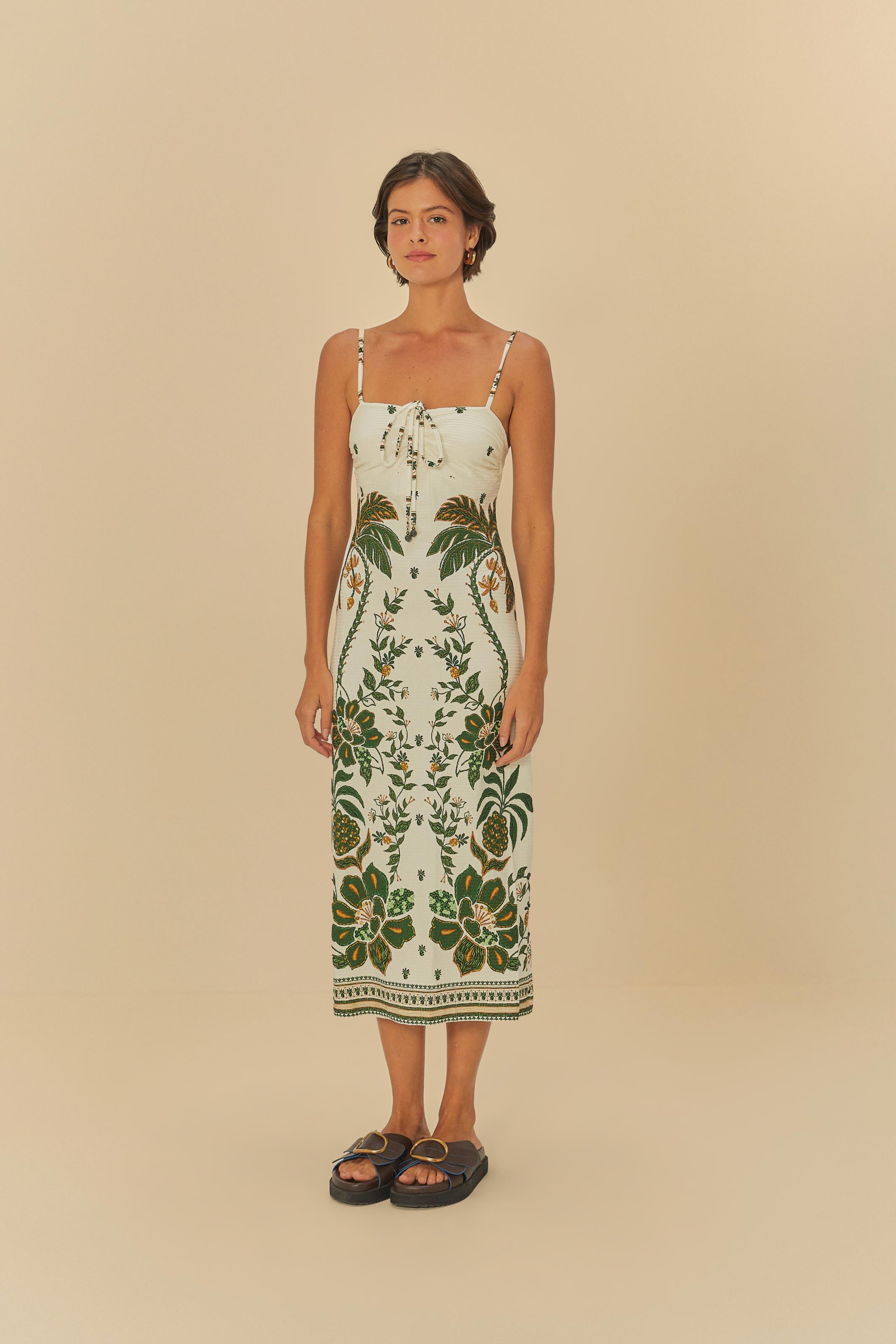 Vestido Midi Estampado Mari