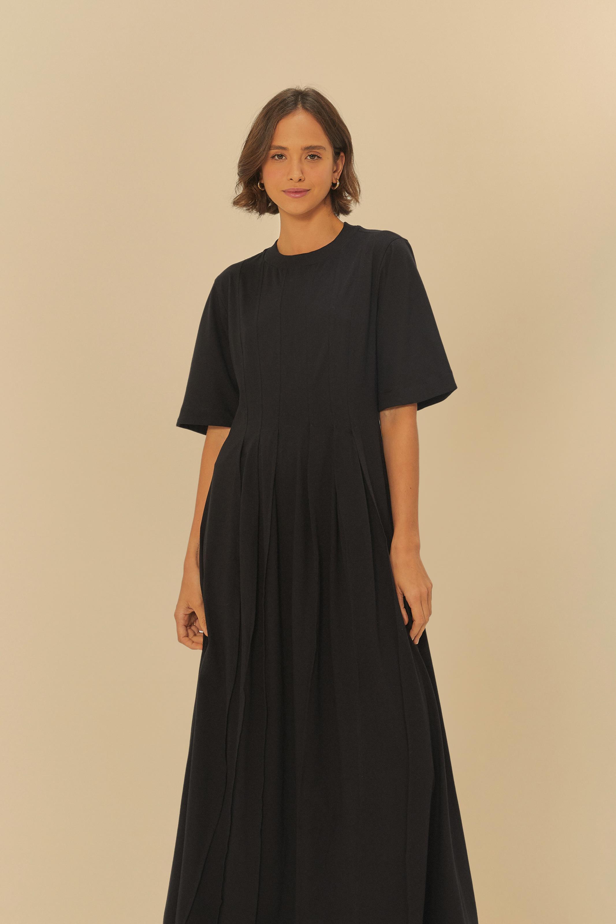 Vestido Cropped Pregas T-Shirt
