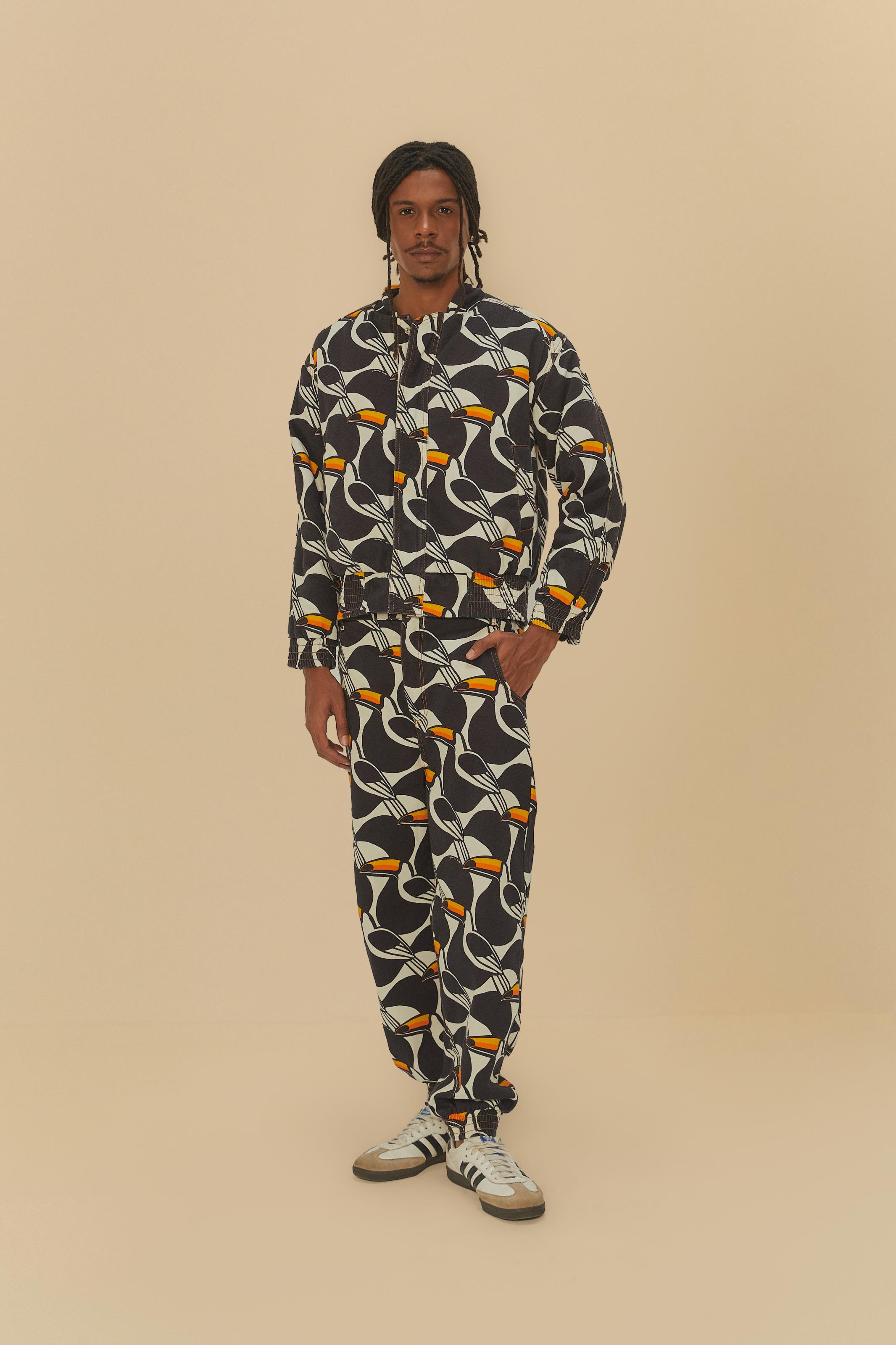 Calça Jogger Sarja Estampada Copatucano