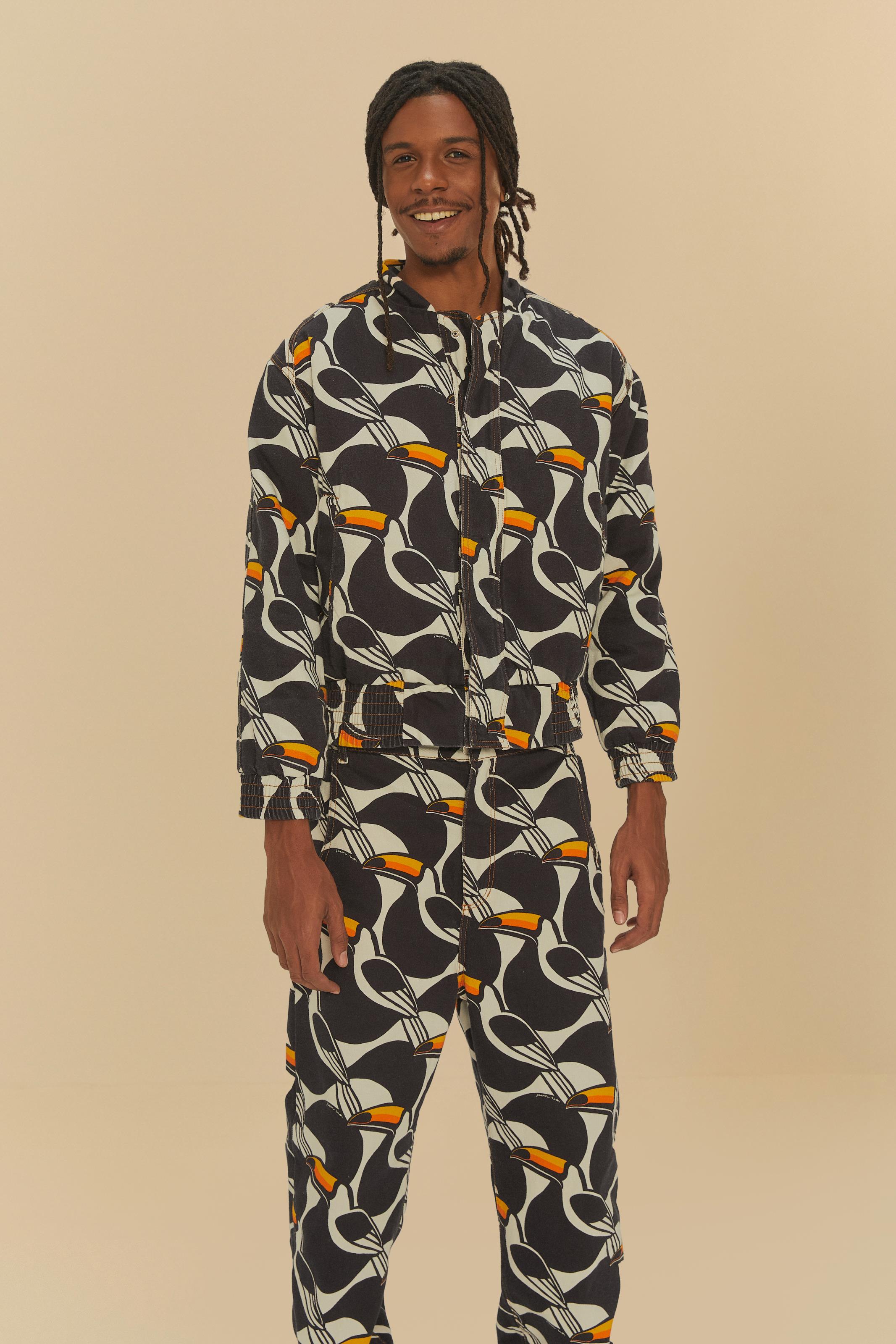 Calça Jogger Sarja Estampada Copatucano