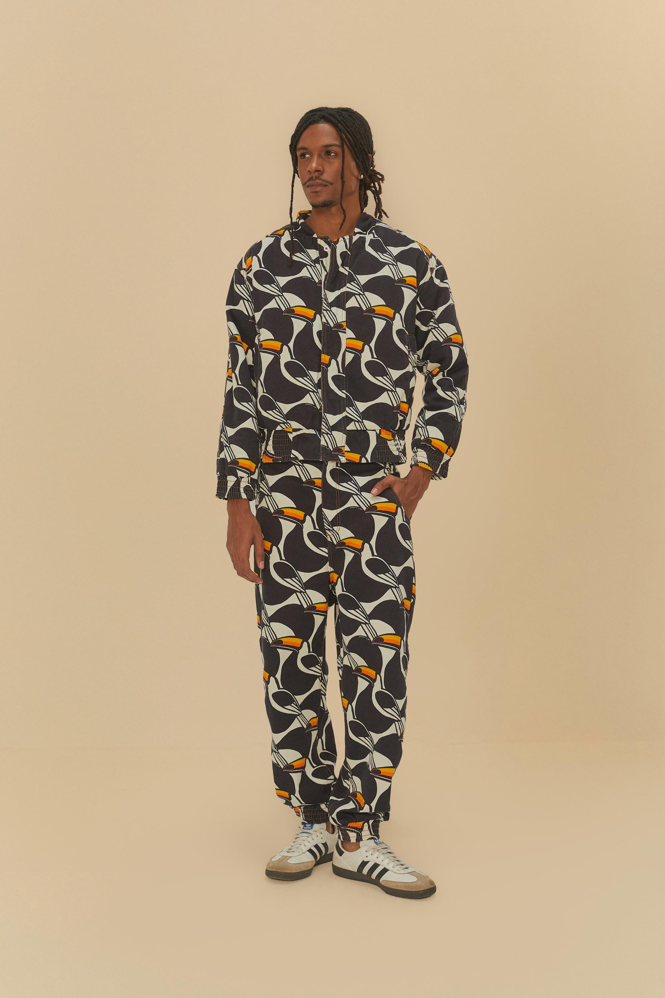 Jaqueta Bomber Sarja Estampada Copatucano