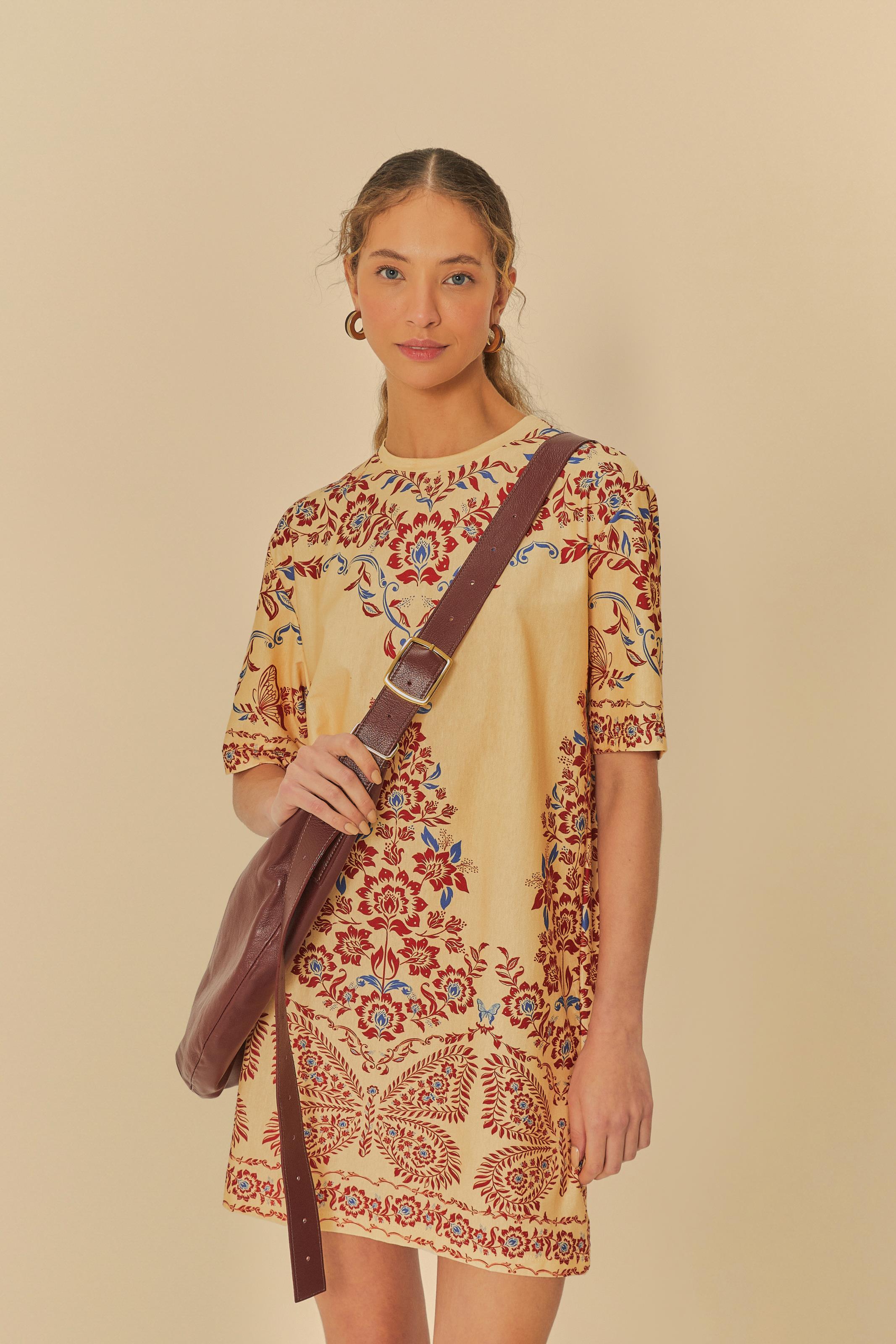 Vestido T-Shirt Estampado Borbolina