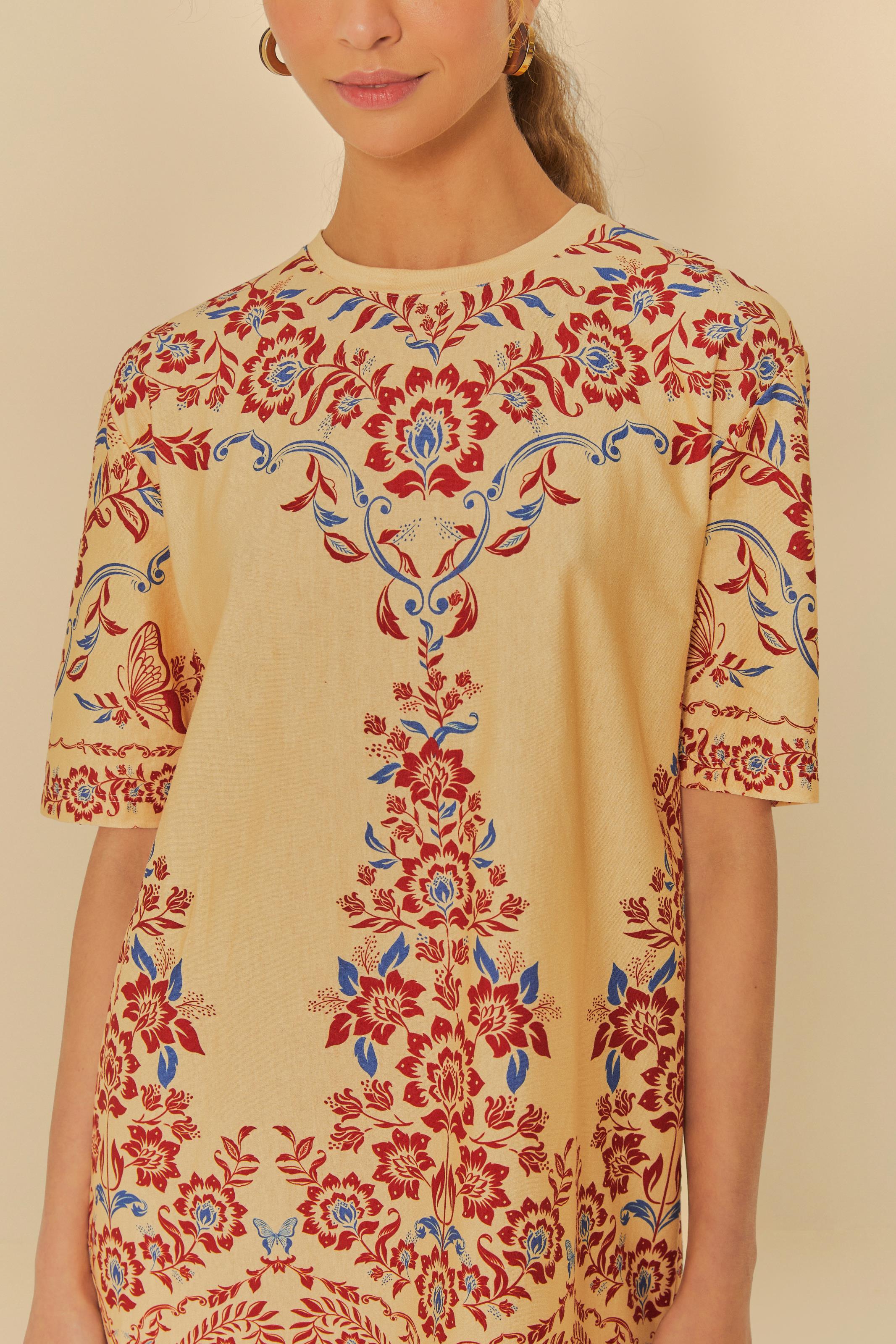 Vestido T-Shirt Estampado Borbolina