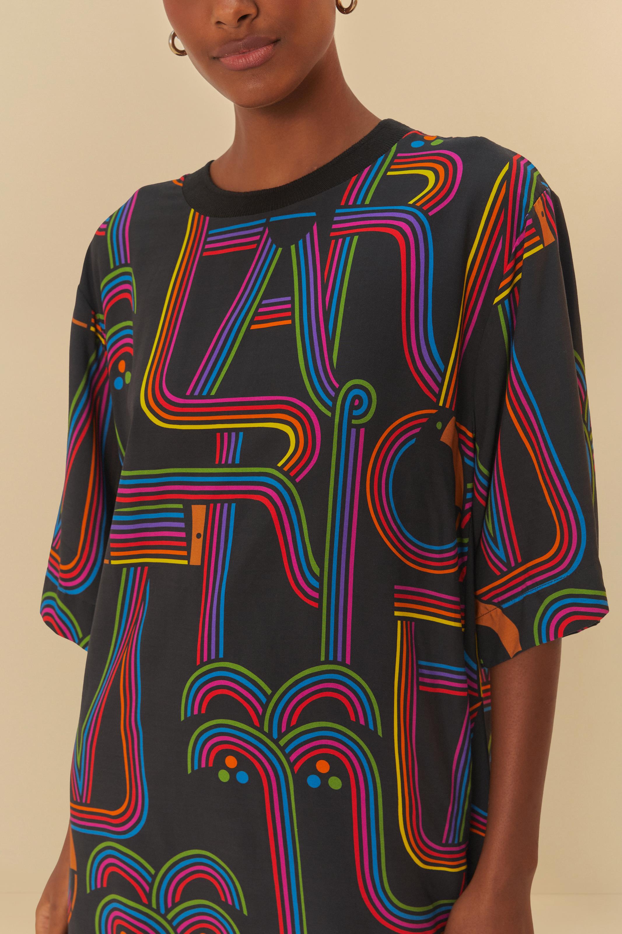 Vestido T-Shirt Estampado Logo Tuca