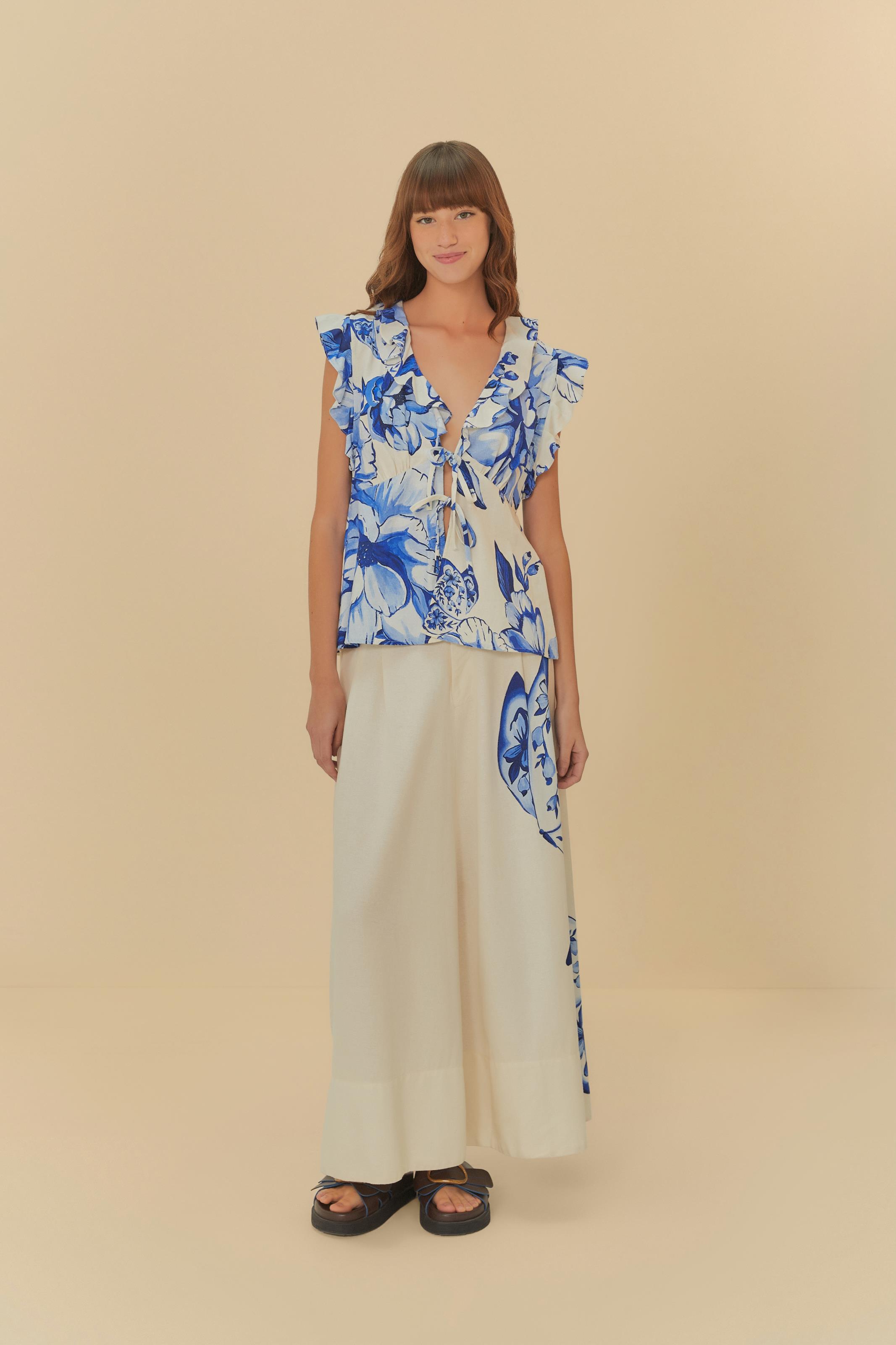 Blusa Chita Porcelana