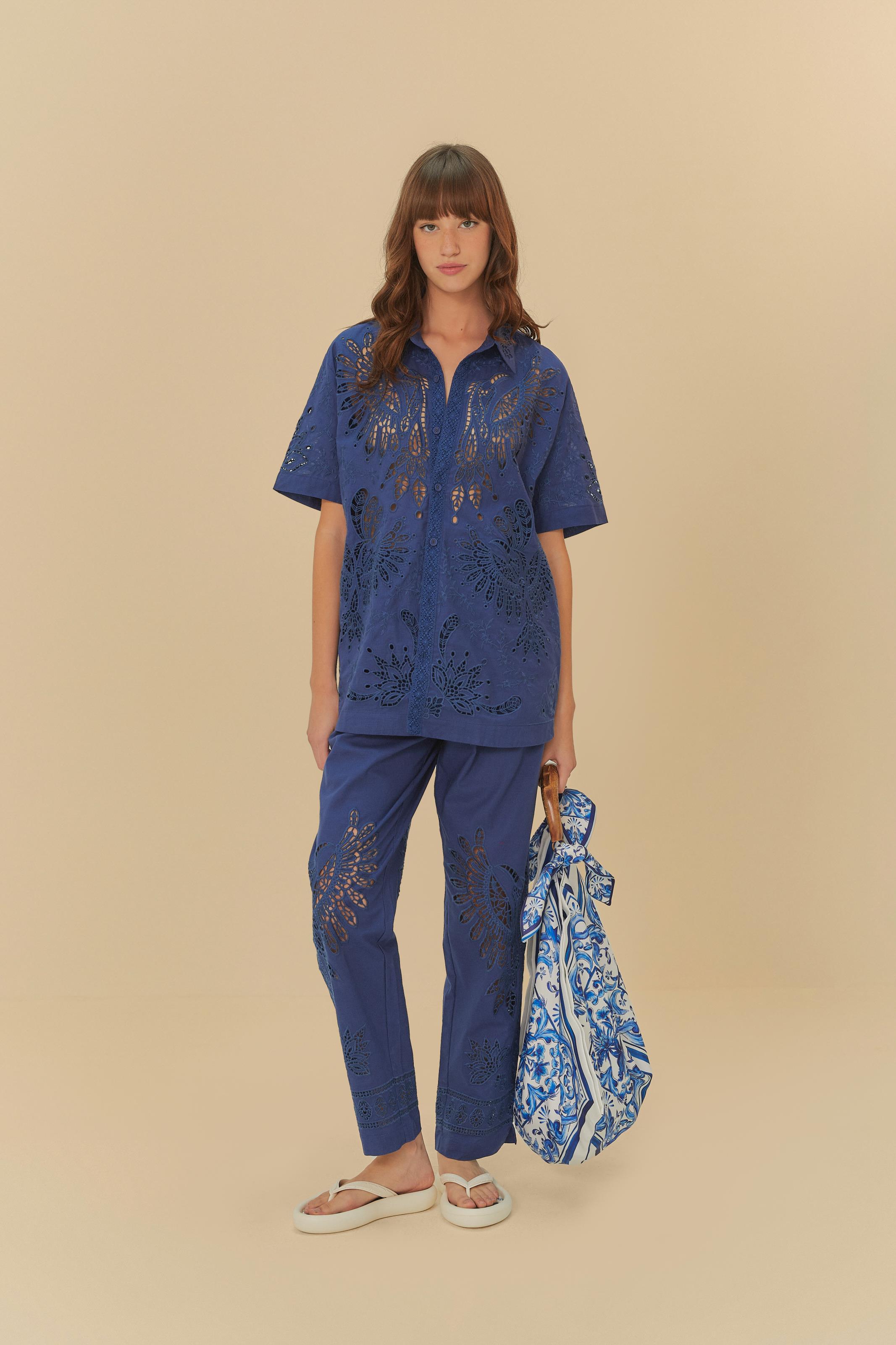 Calça Richilie Estampada Passáros