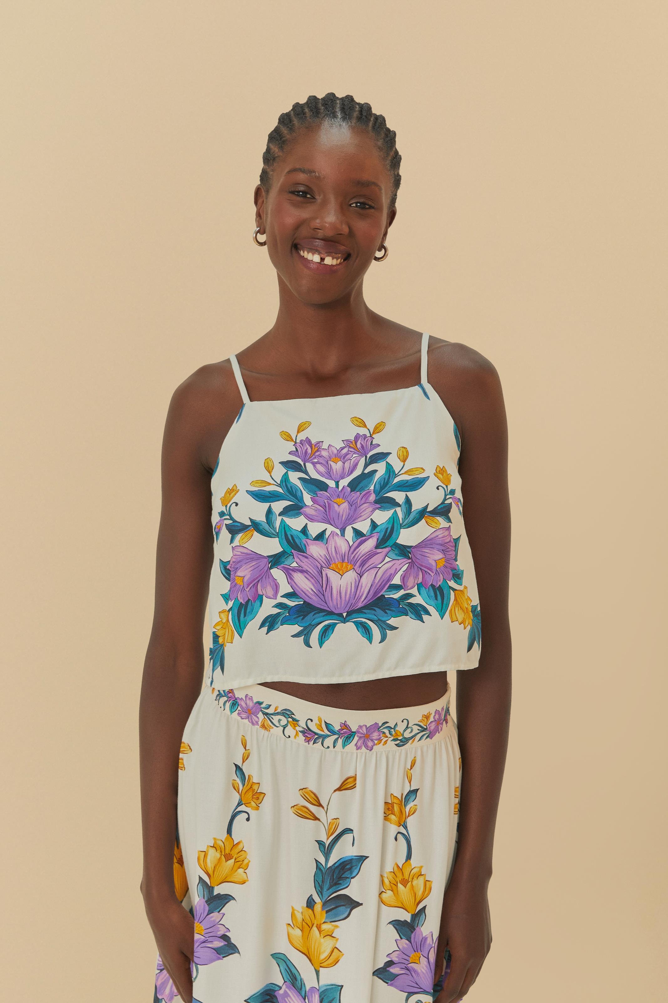 Regata Estampada Floral Sicilia