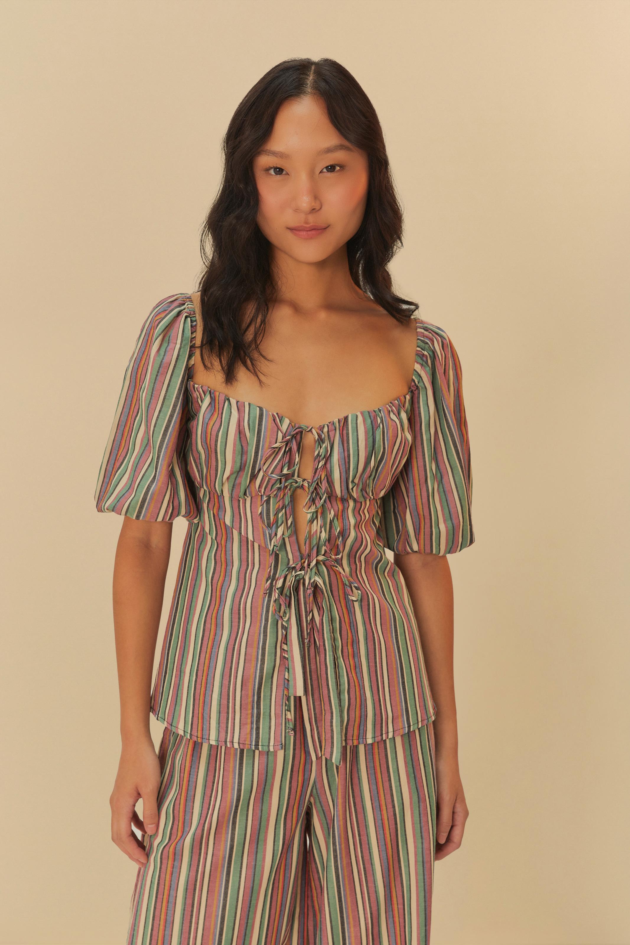 Blusa Estampada Listra Pipa