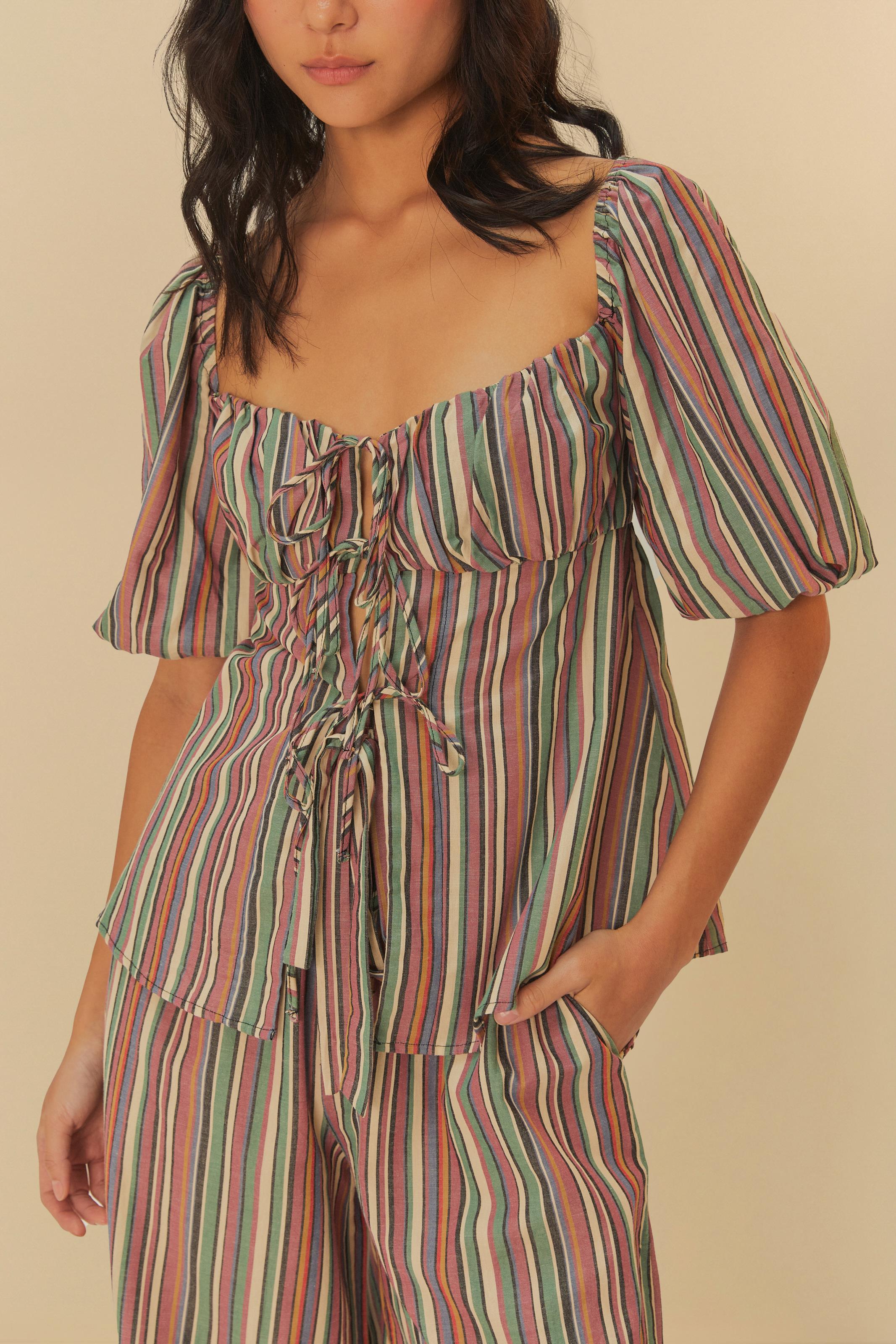 Blusa Estampada Listra Pipa