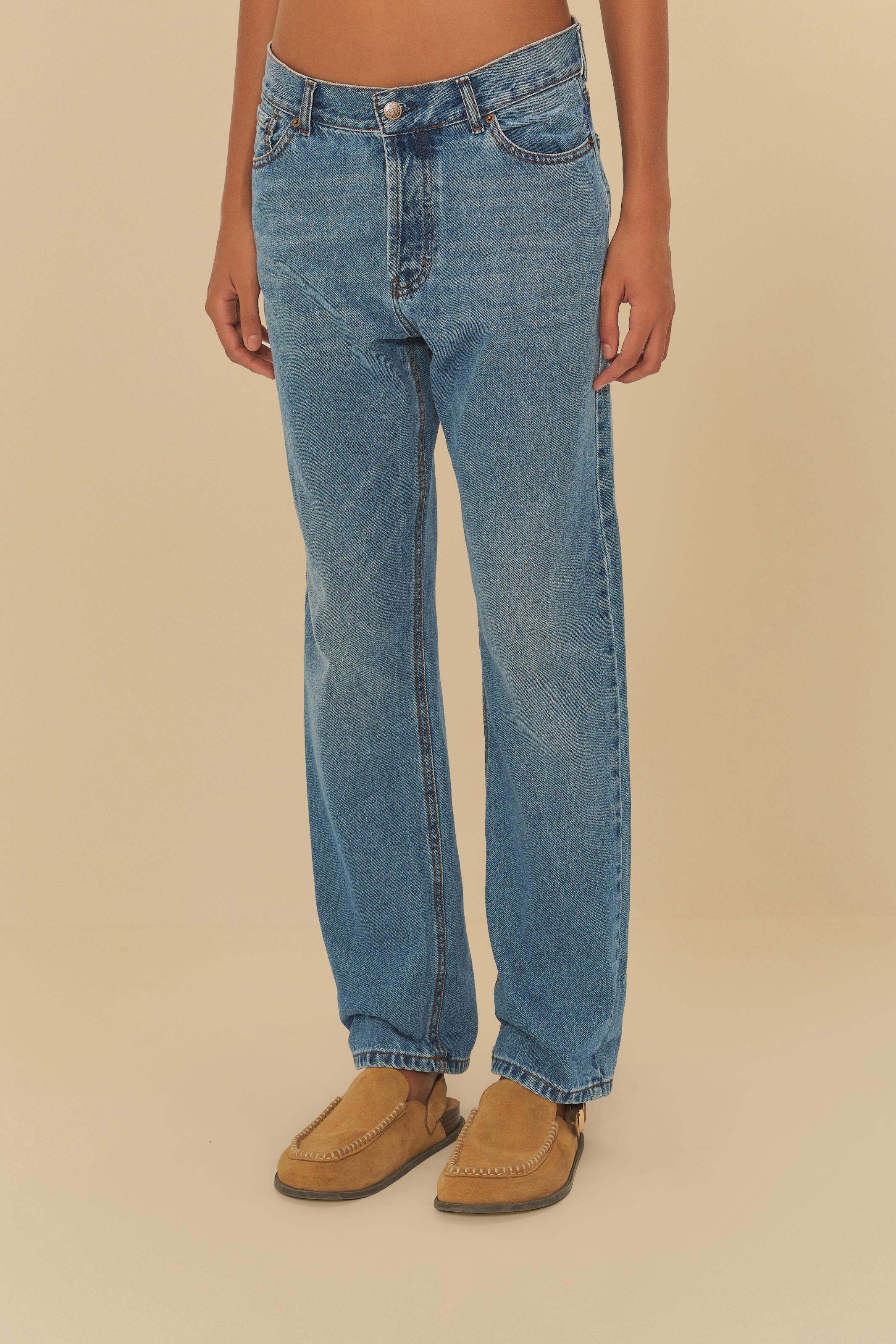 Calça Jeans Reta