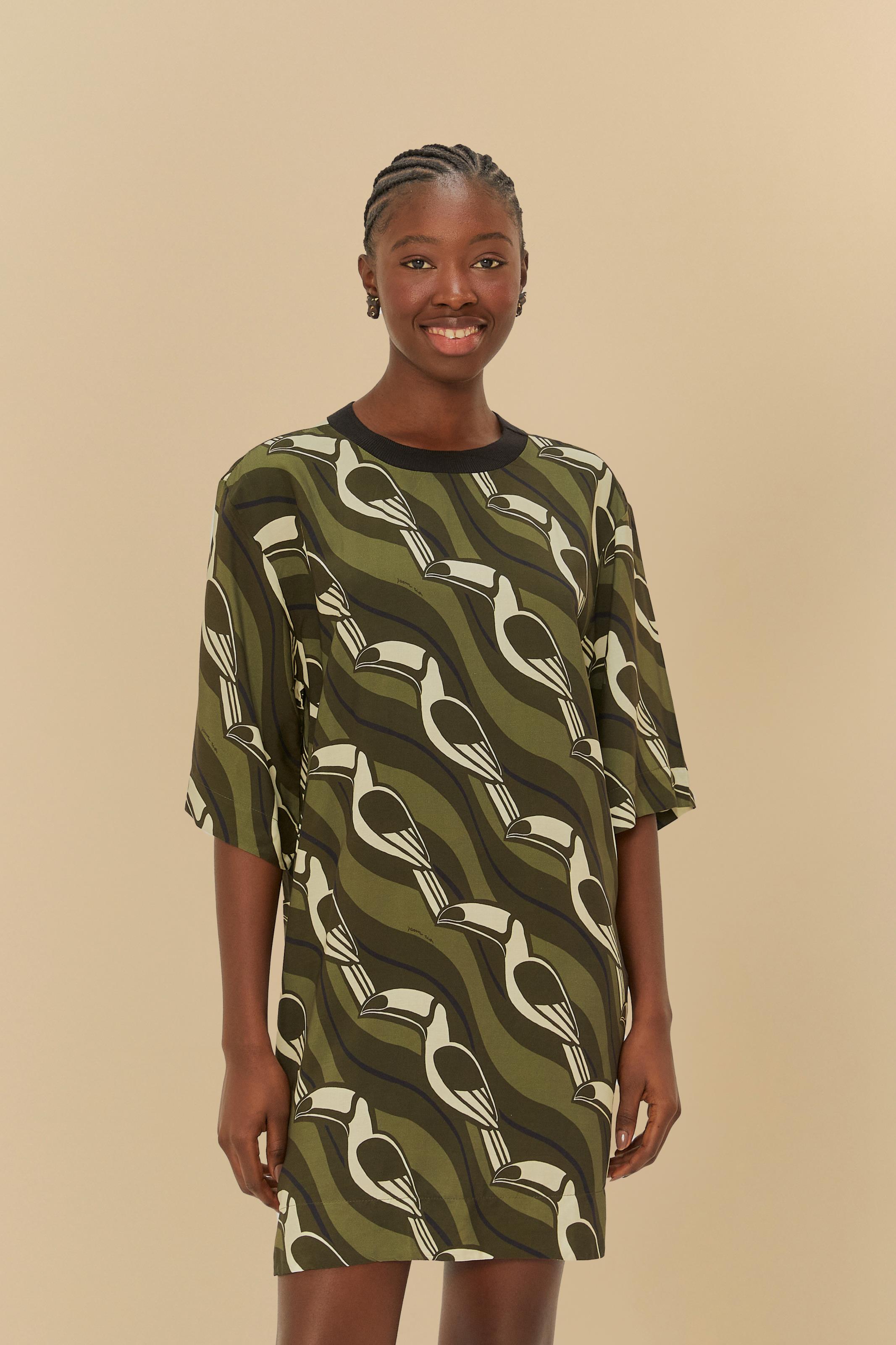 Vestido T-Shirt Estampado Tucano Gráfico