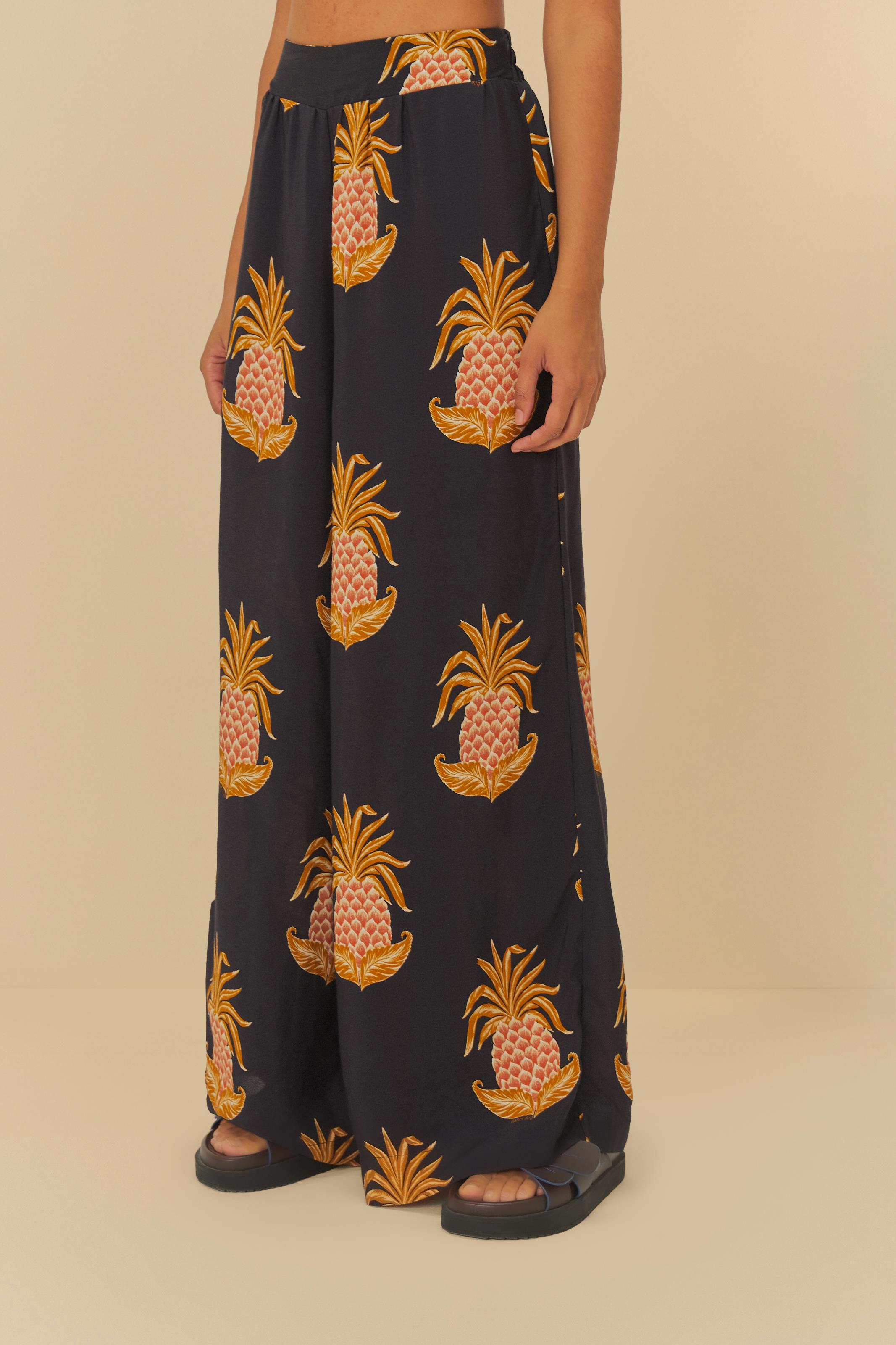 Calça Pantalona Amalfi Abacaxi