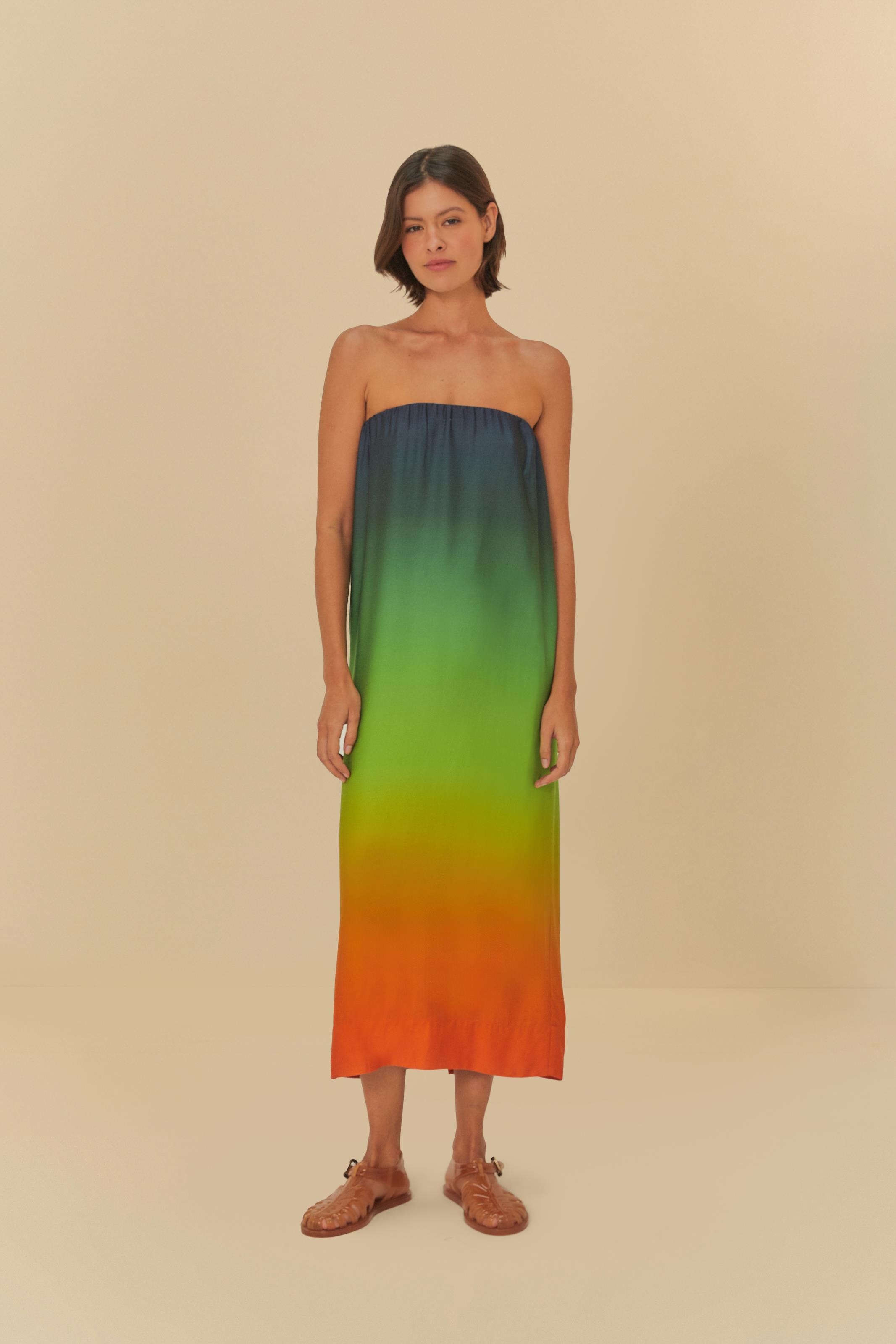 Saia Vestido Degradê Latina