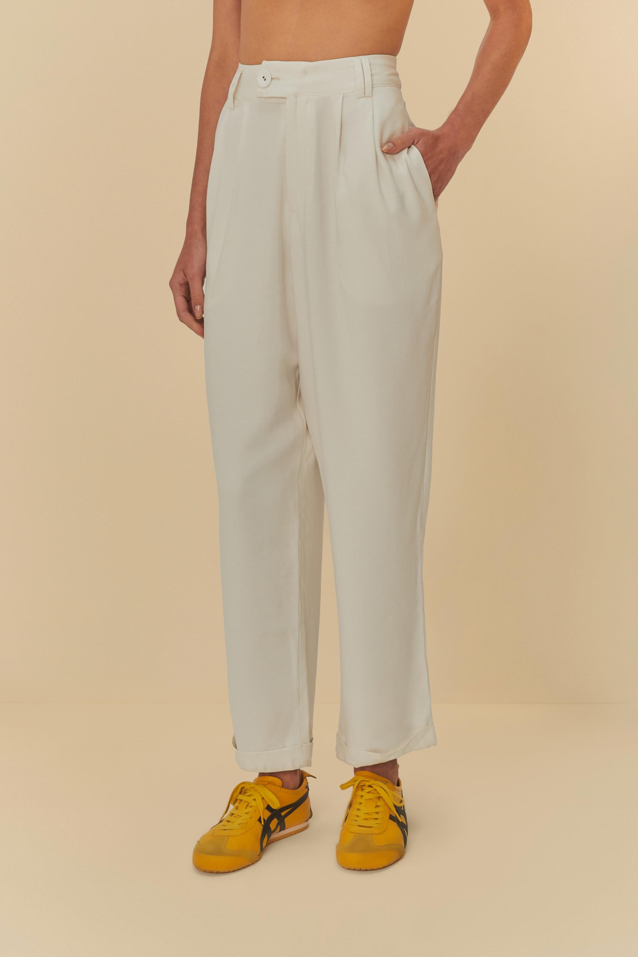 Calça Pregas Alfaiataria