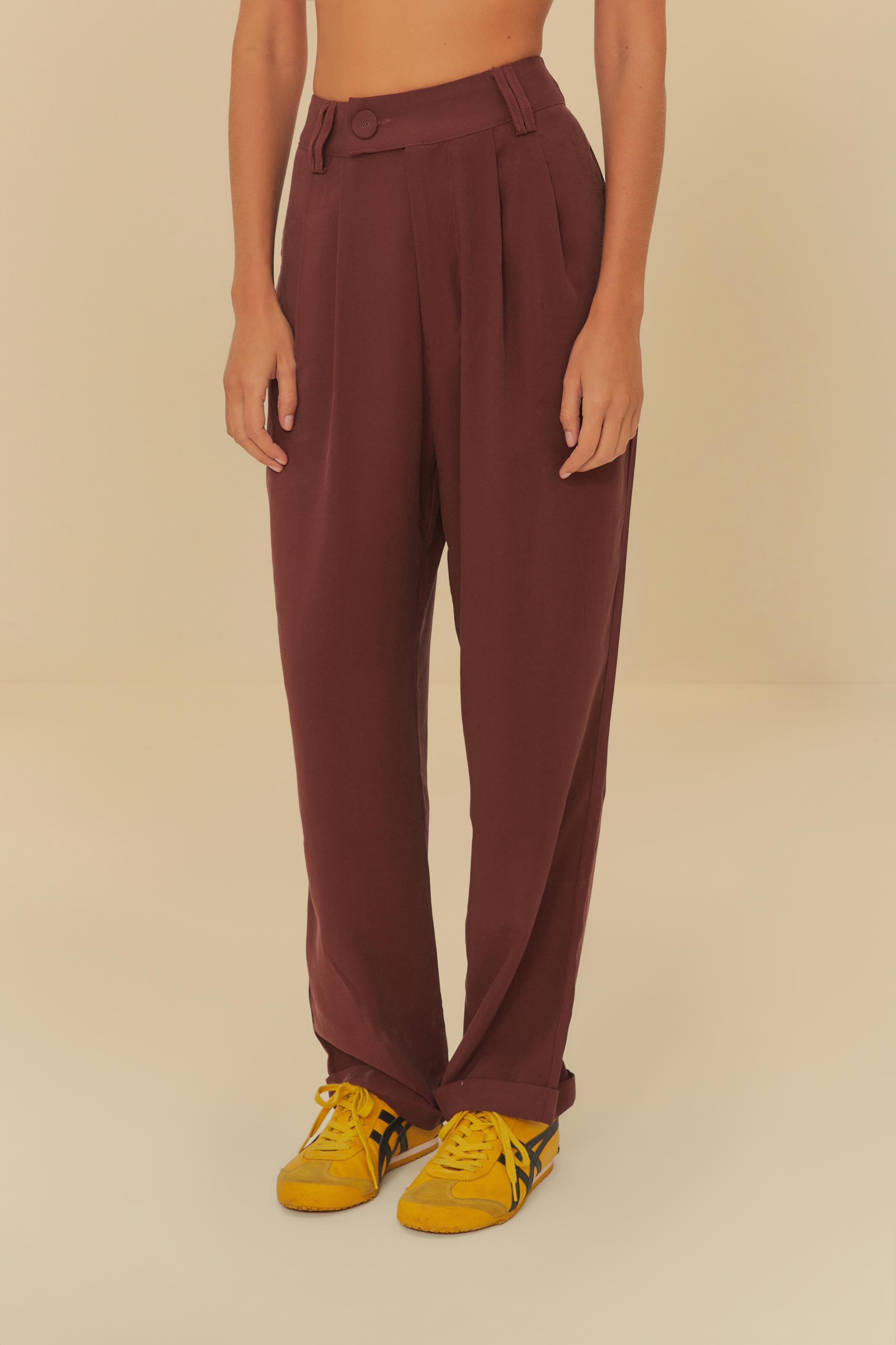 Calça Pregas Alfaiataria