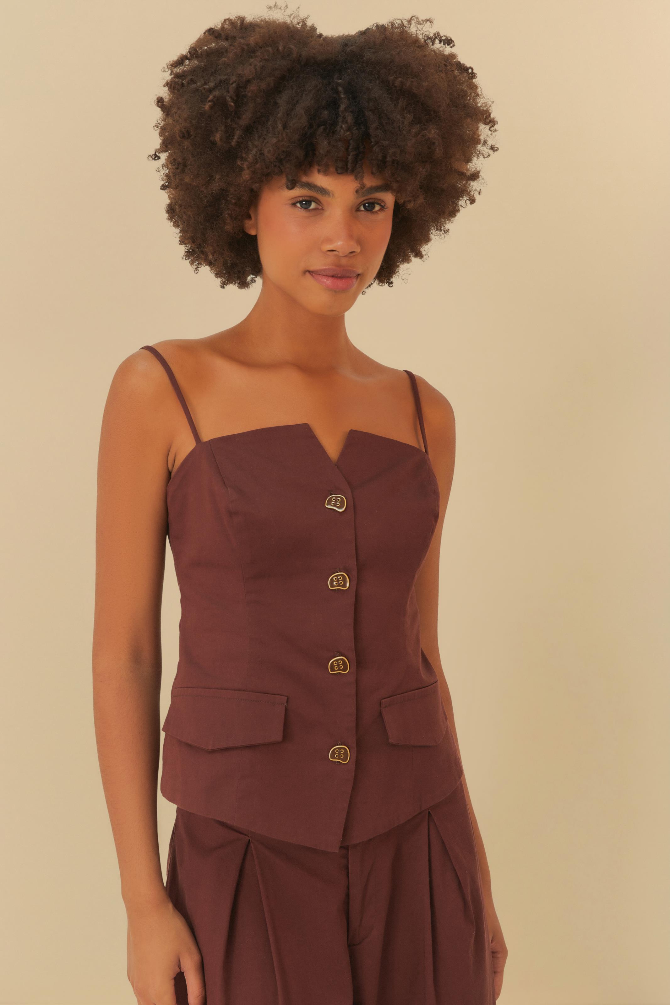 Blusa Corselet Botões