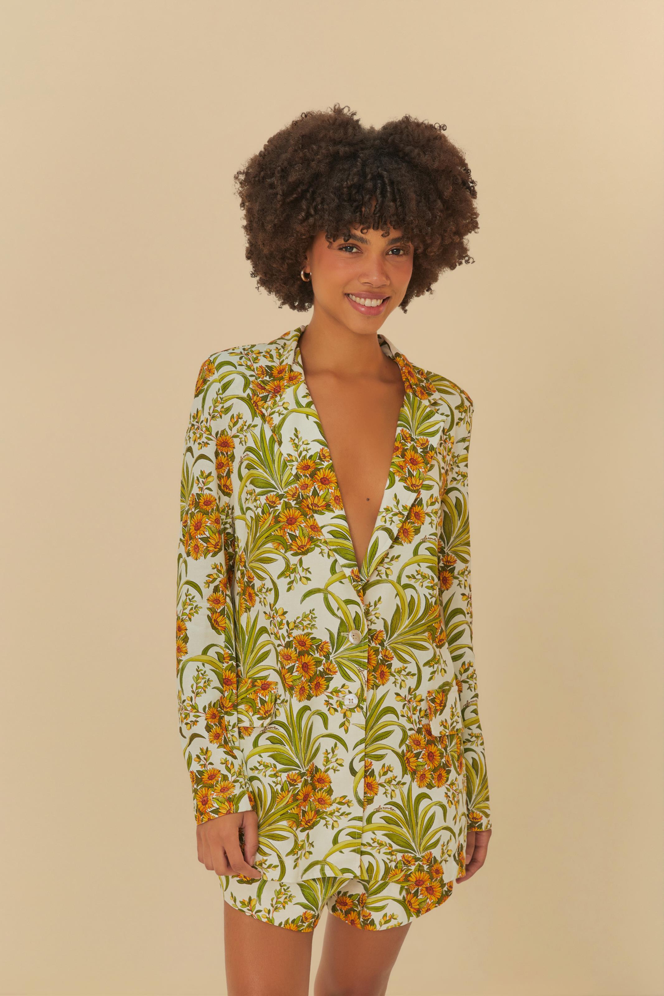 Blazer Estampado Abacaflor