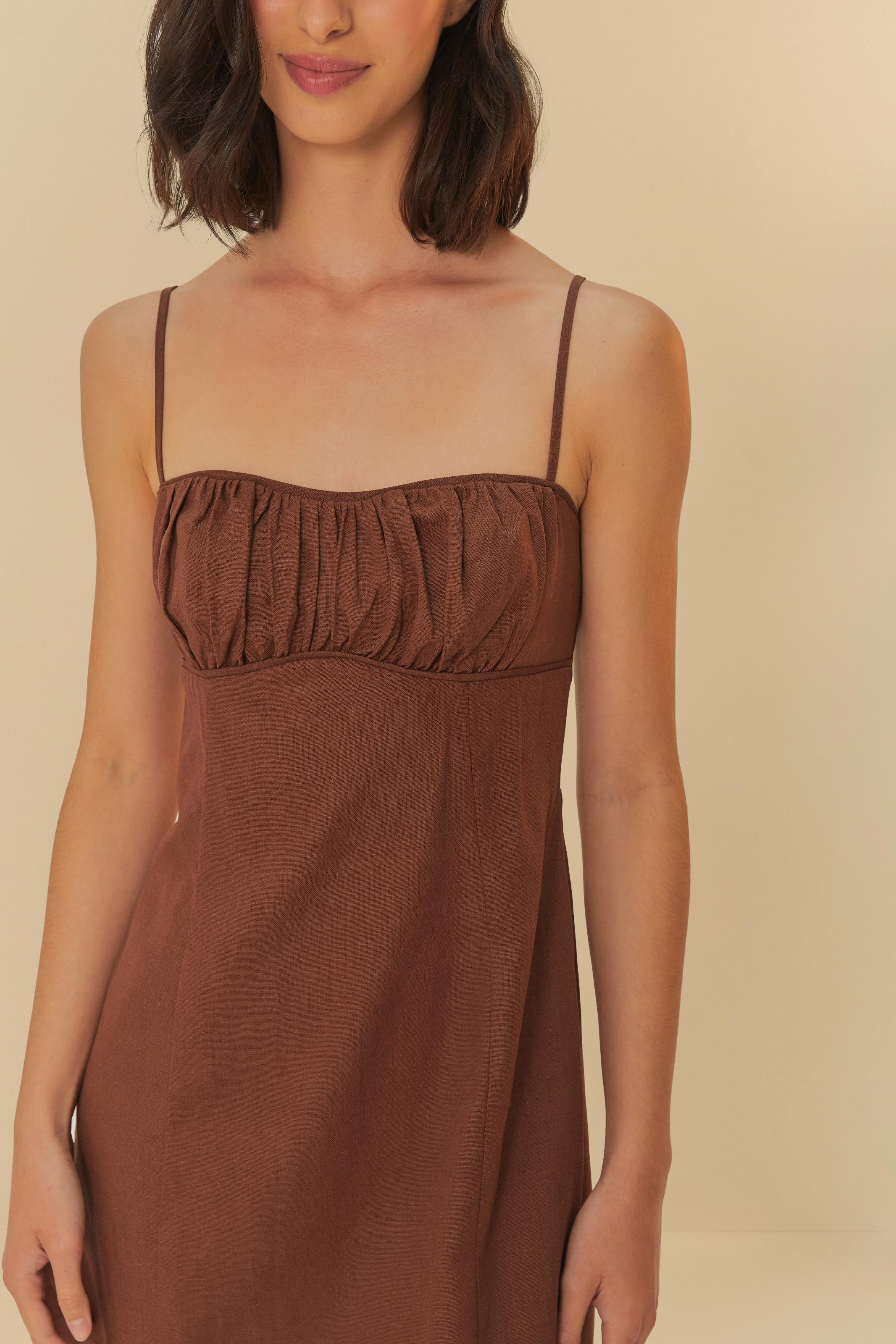 Vestido Curto Franzido