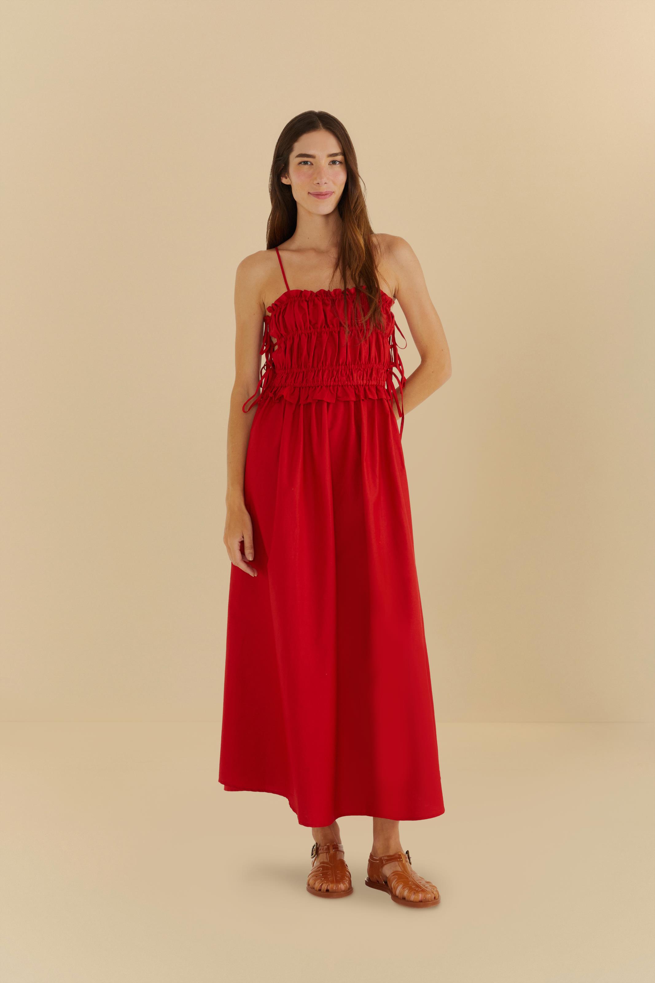 Vestido Midi Amarrações