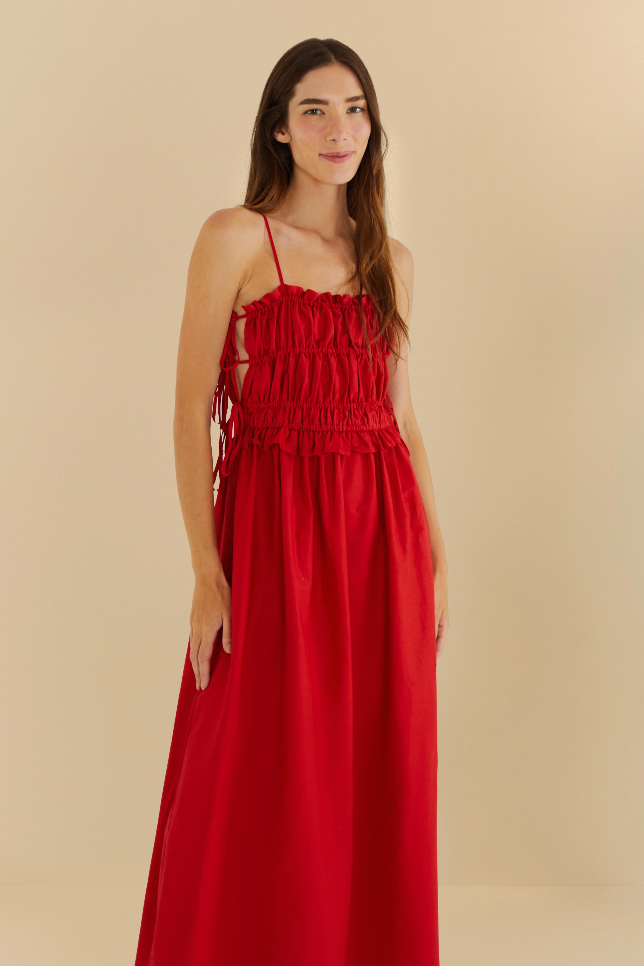 Vestido Midi Amarrações