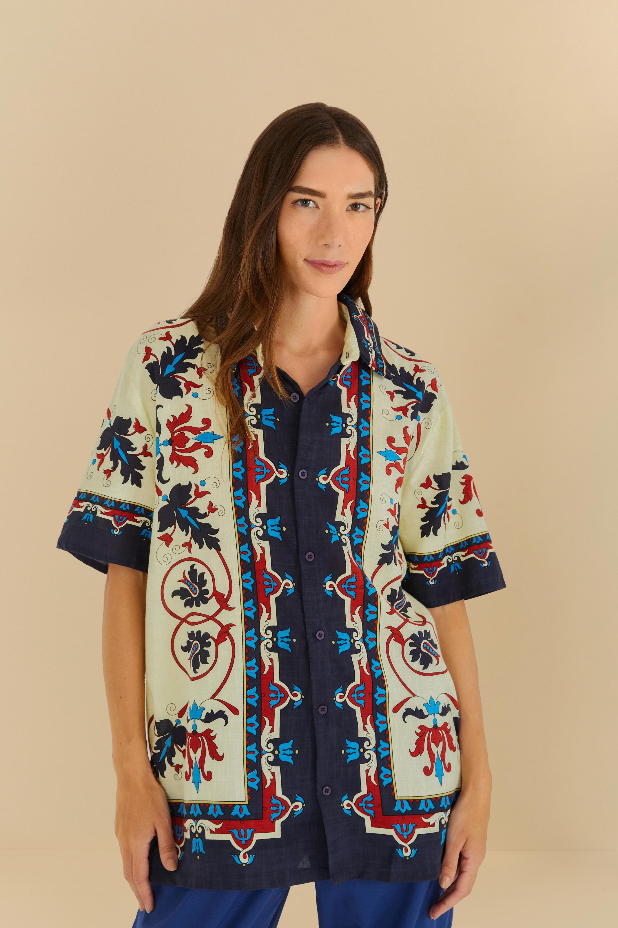 Camisa Uni Estampada Cajá