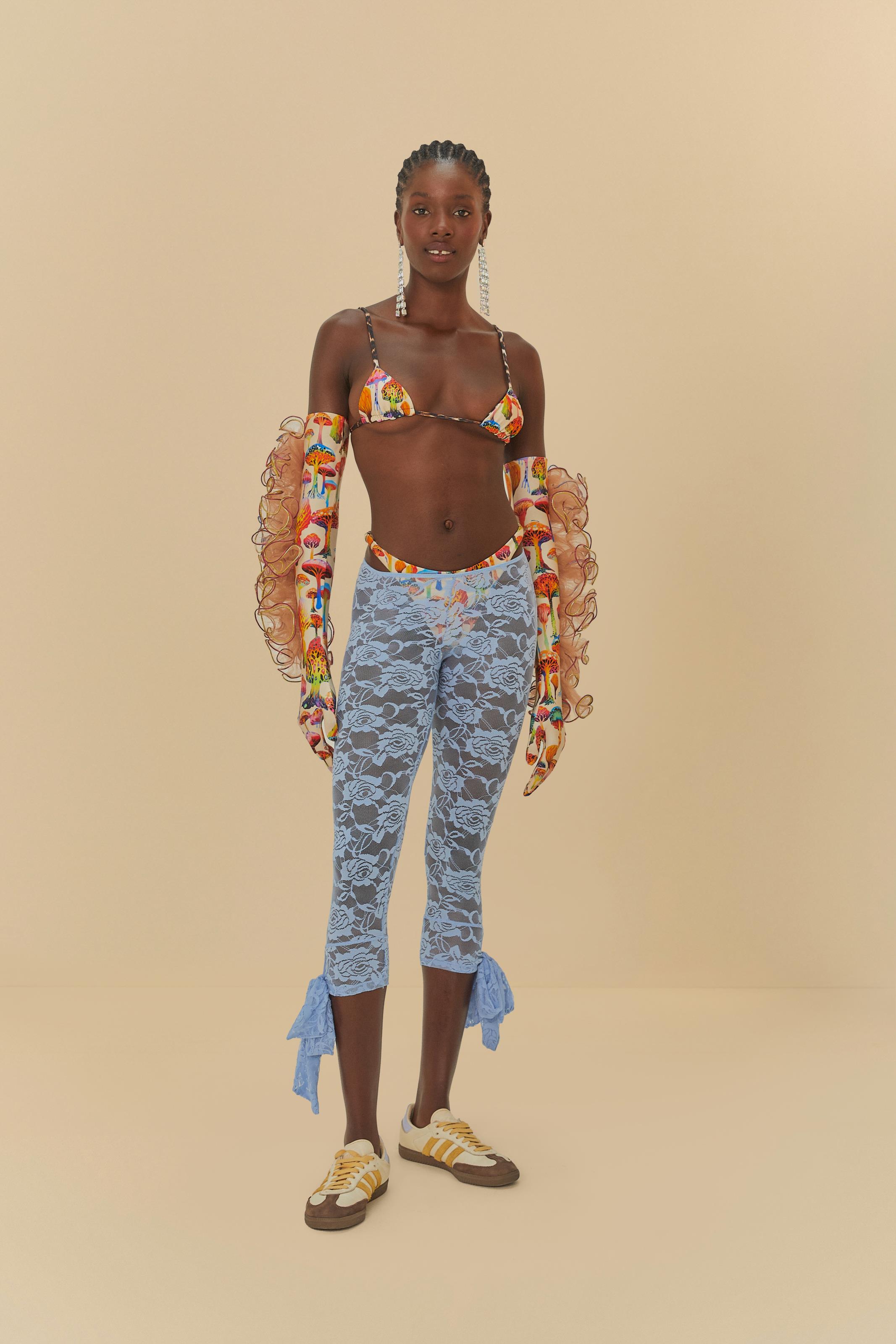 Calça Corsário Meiota Renda Laço