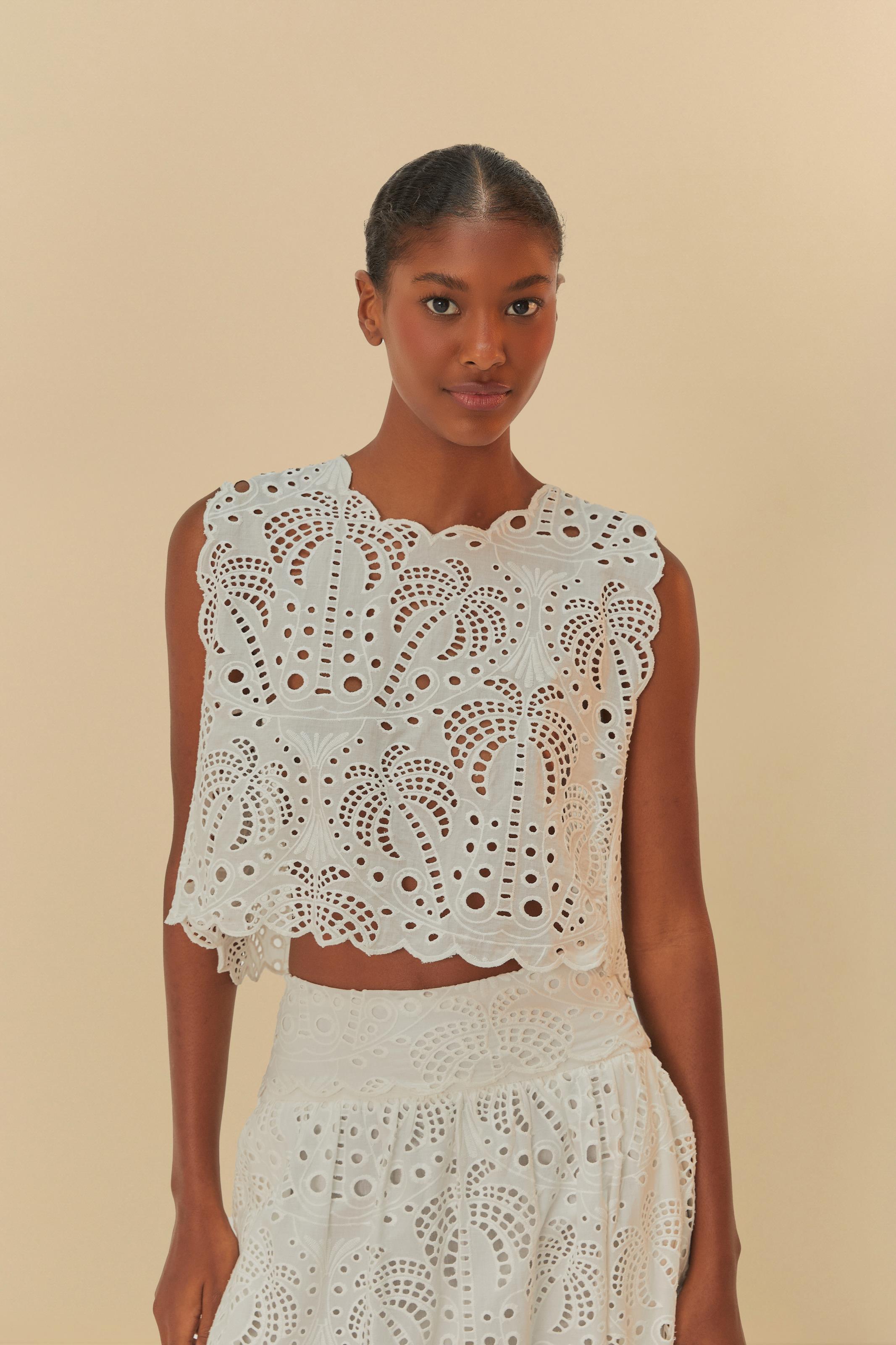 Blusa Cropped Laise Estampada Sonho Sereno