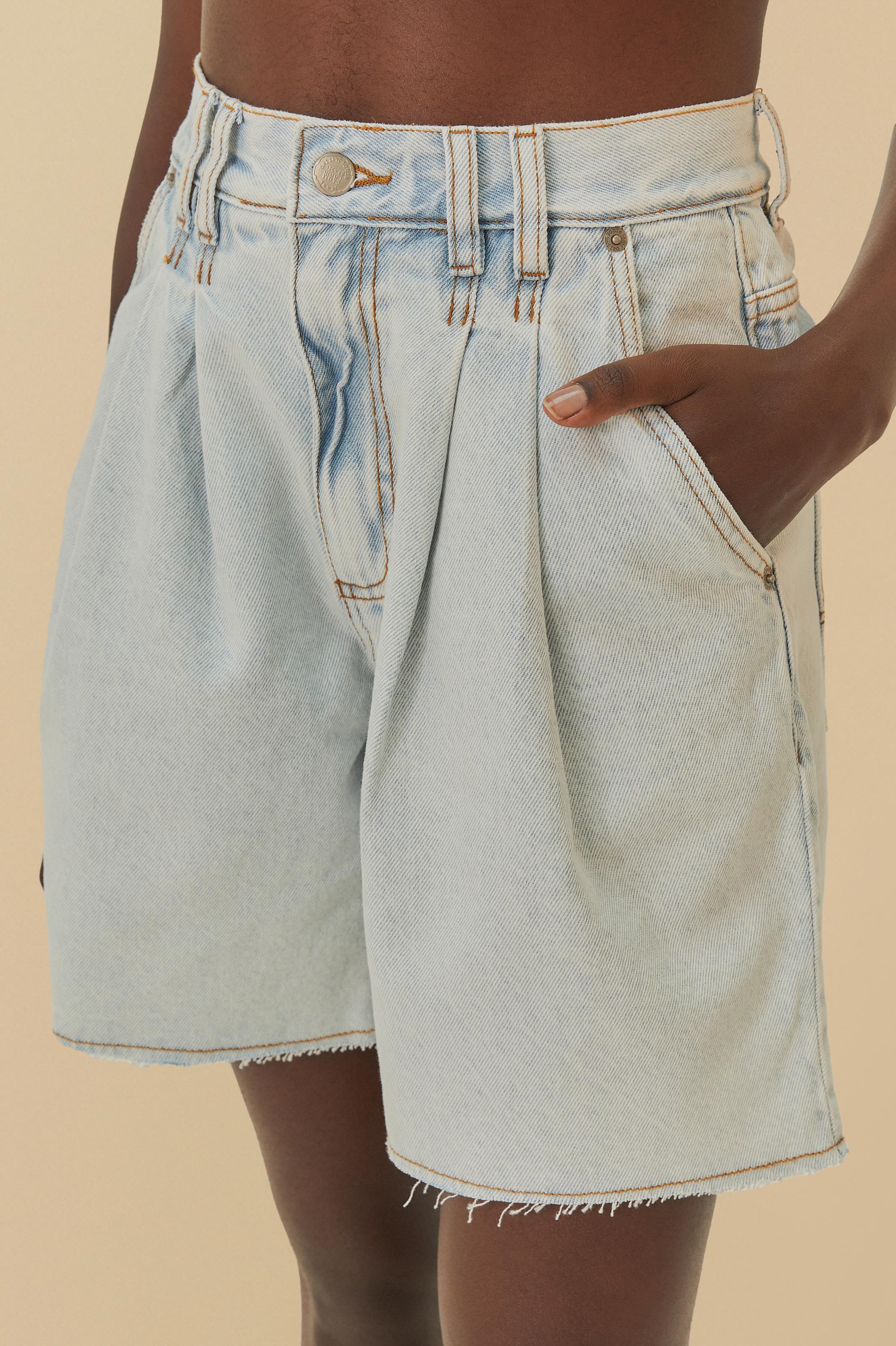 Bermuda Jeans Baggy Baixa