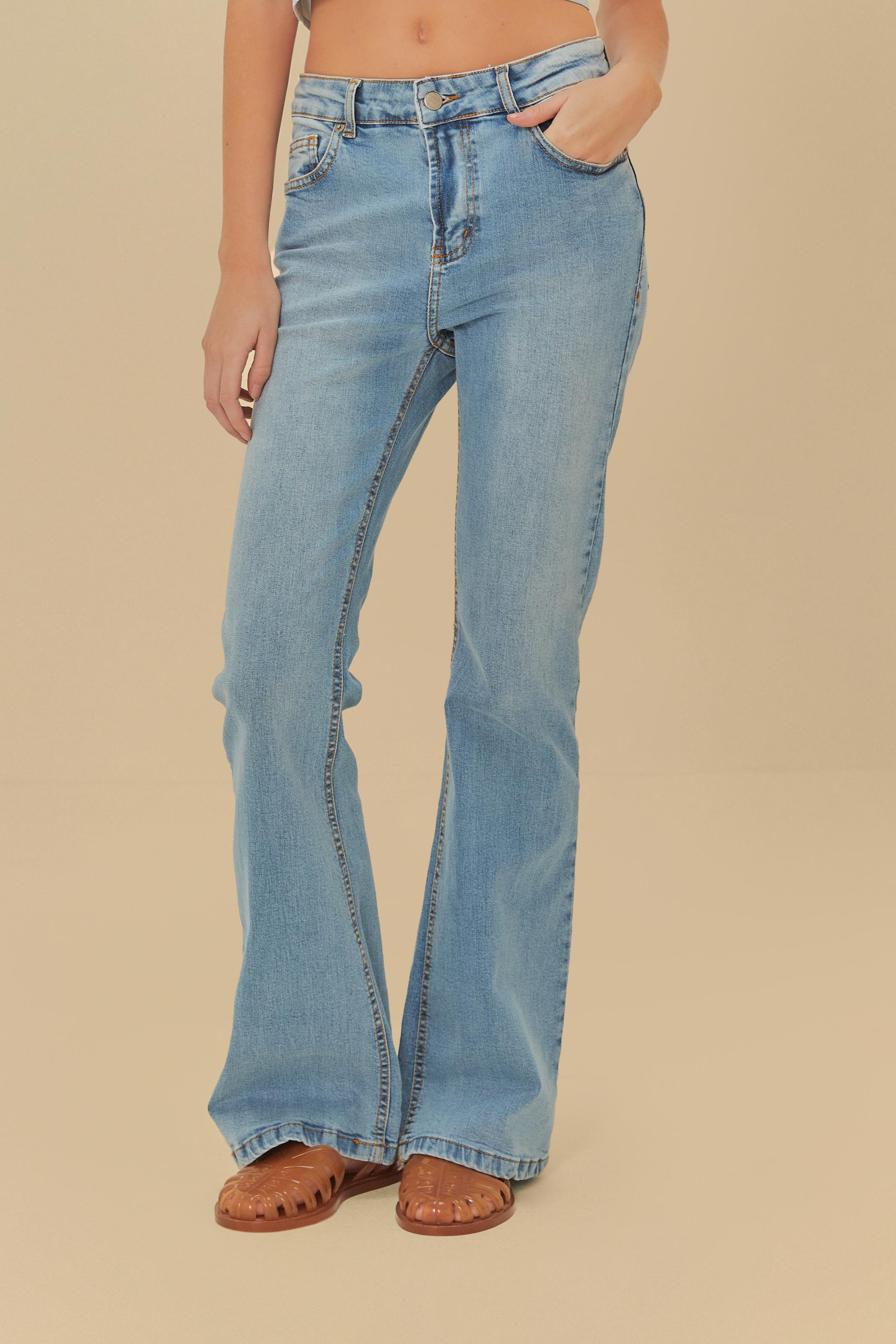 Calça Jeans Flare