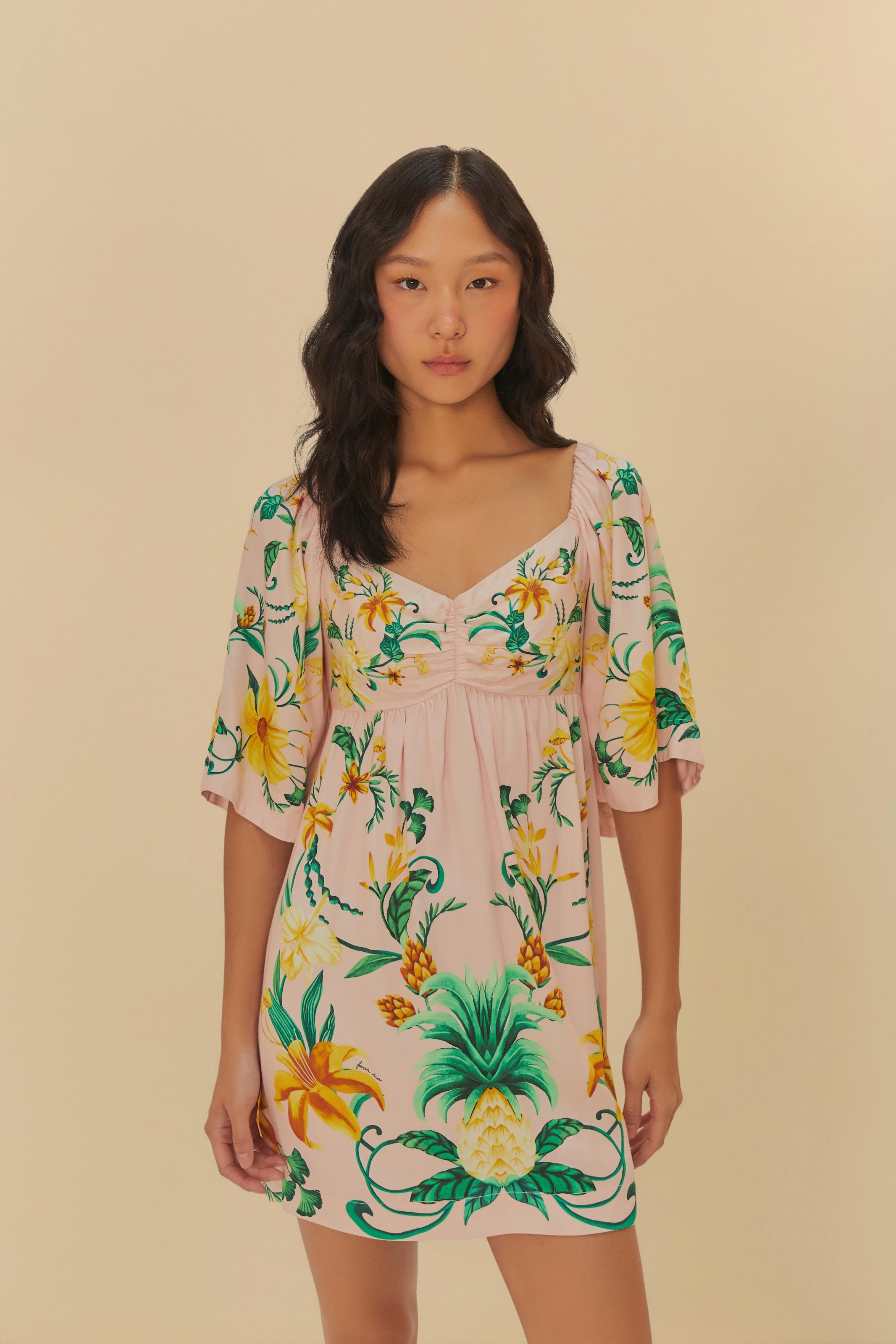 Vestido Estampado Beleza De Abacaxi