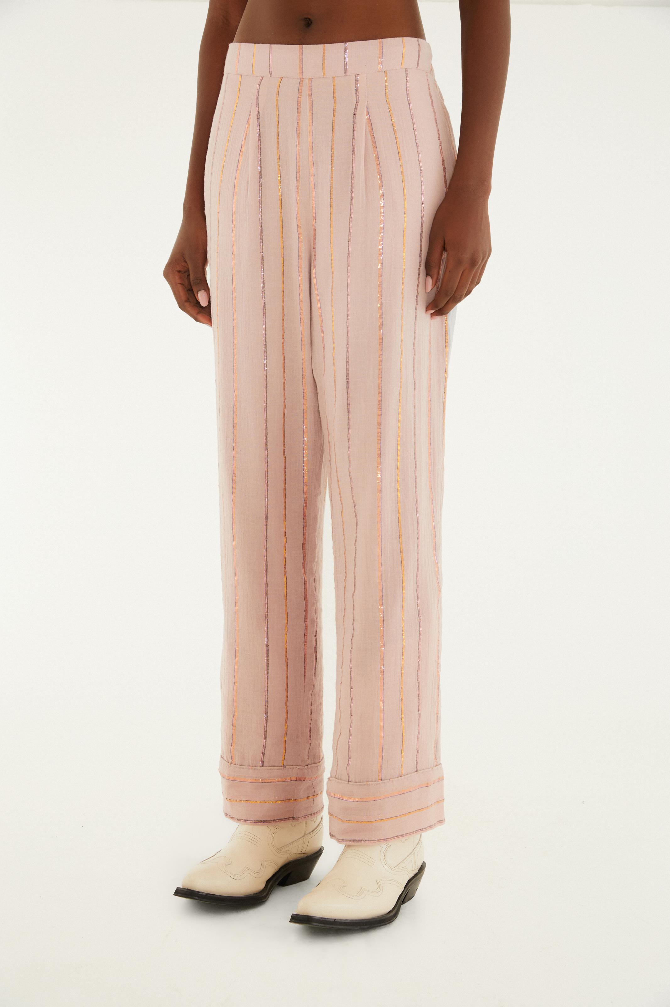 Calça Artesanal Listra Lurex