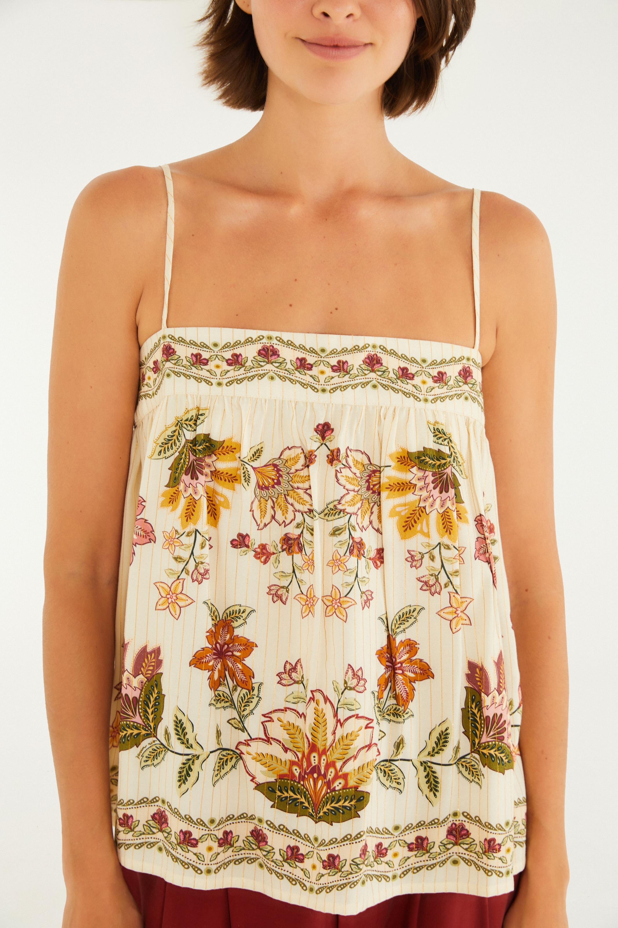 Regata Estampada Floral Juliana