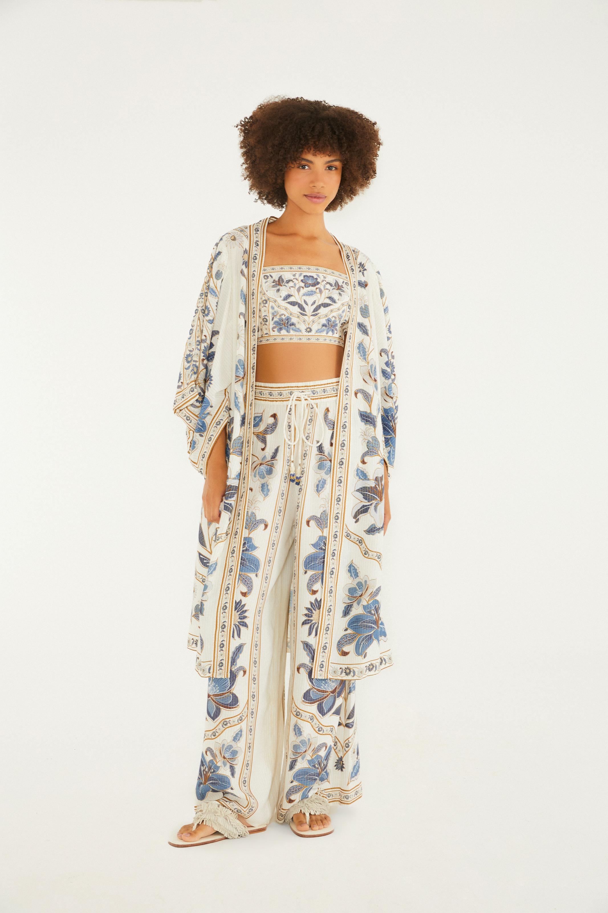 Maxi Kimono Estampado Marcelle