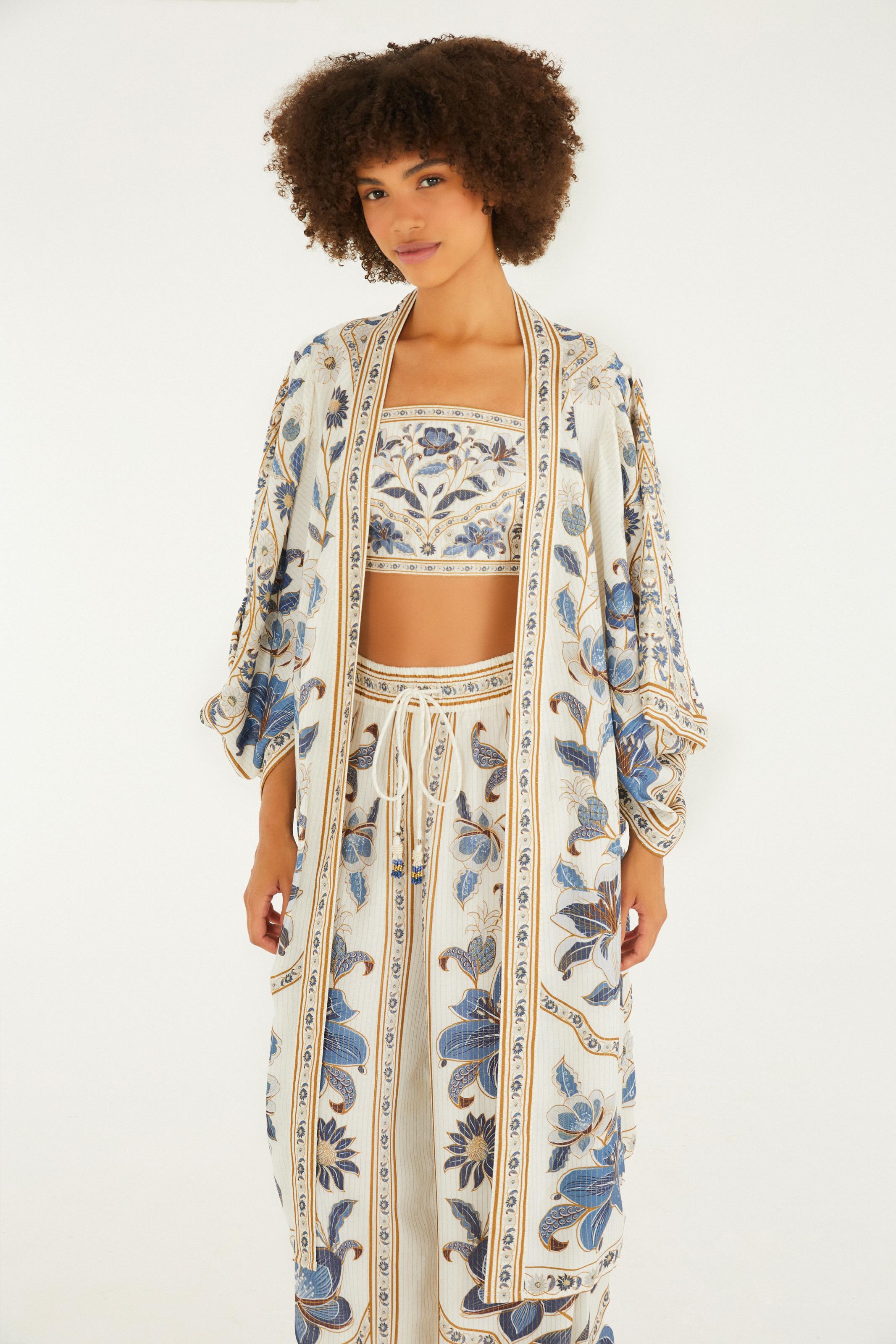 Maxi Kimono Estampado Marcelle