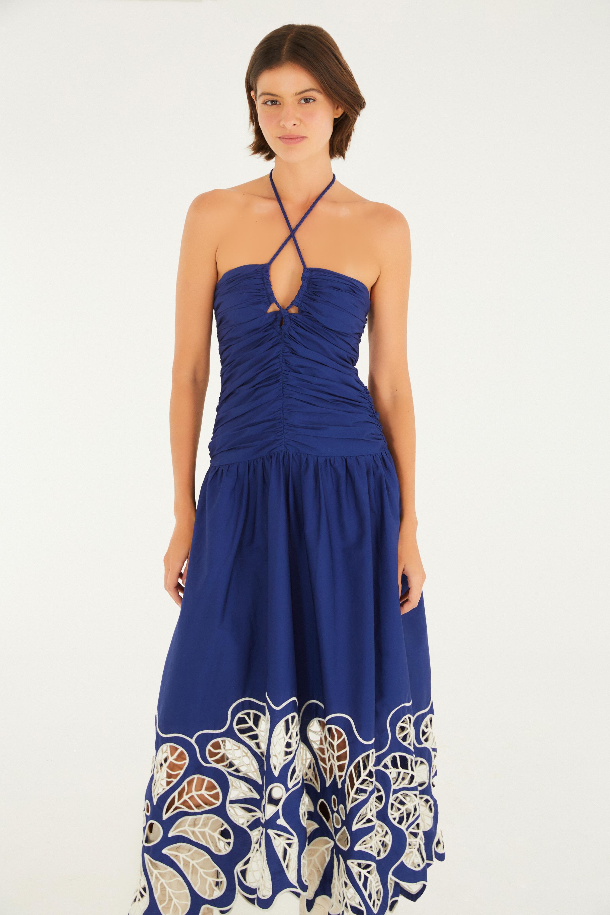 Vestido Bordado Richilieu Floral Tati