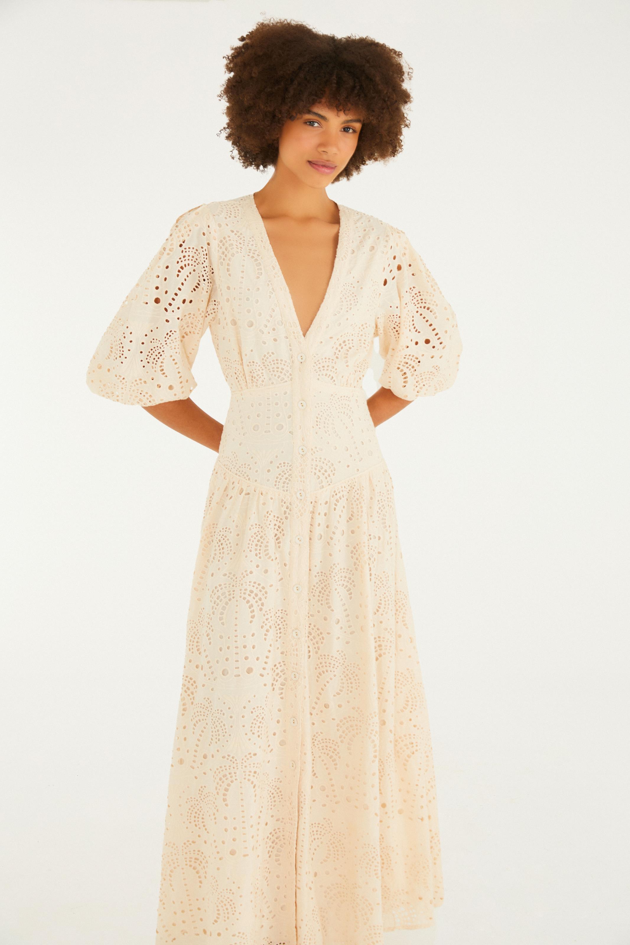 Vestido Laise Flor De Cacto