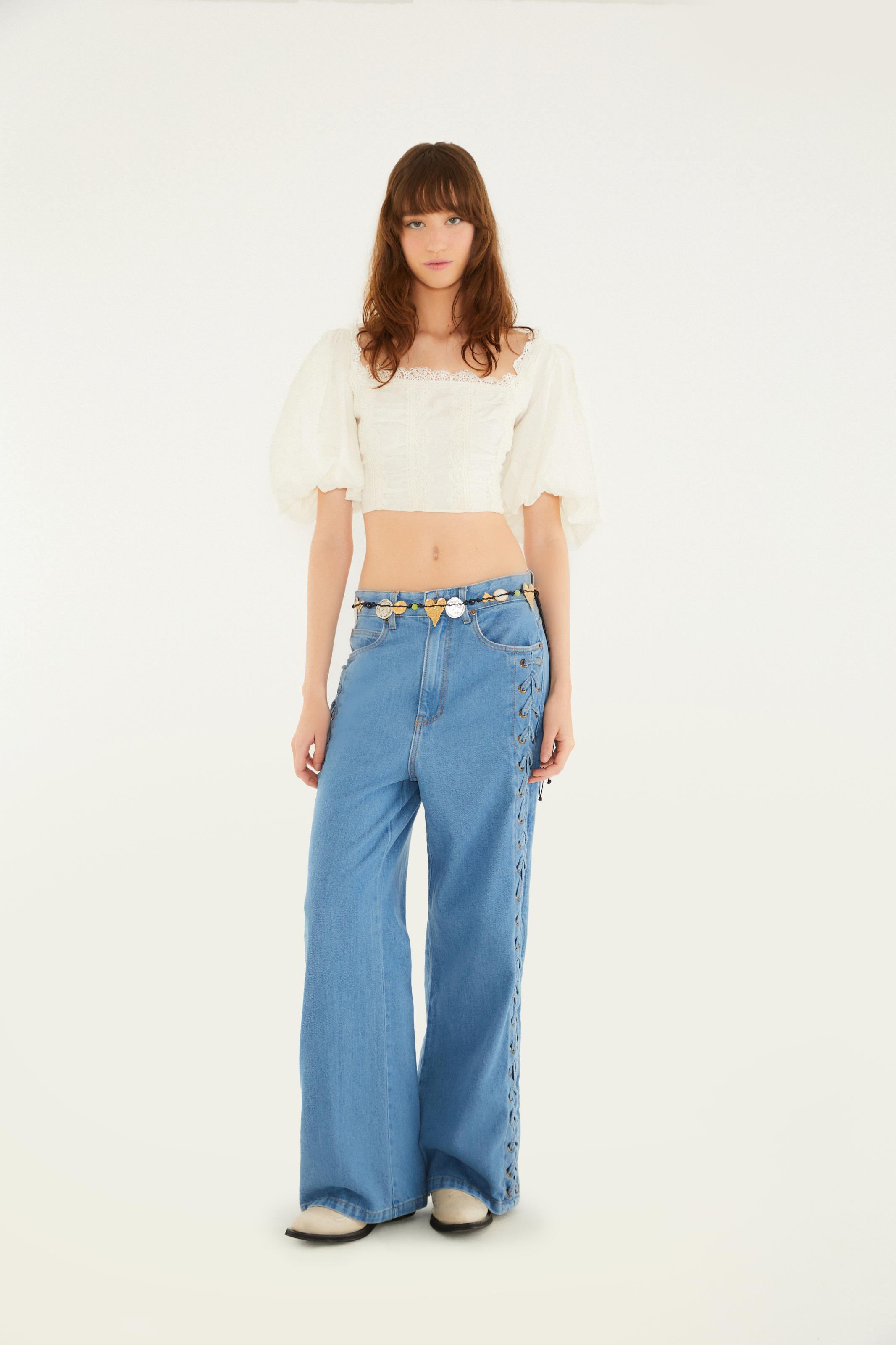 Blusa Artesanal Romântica
