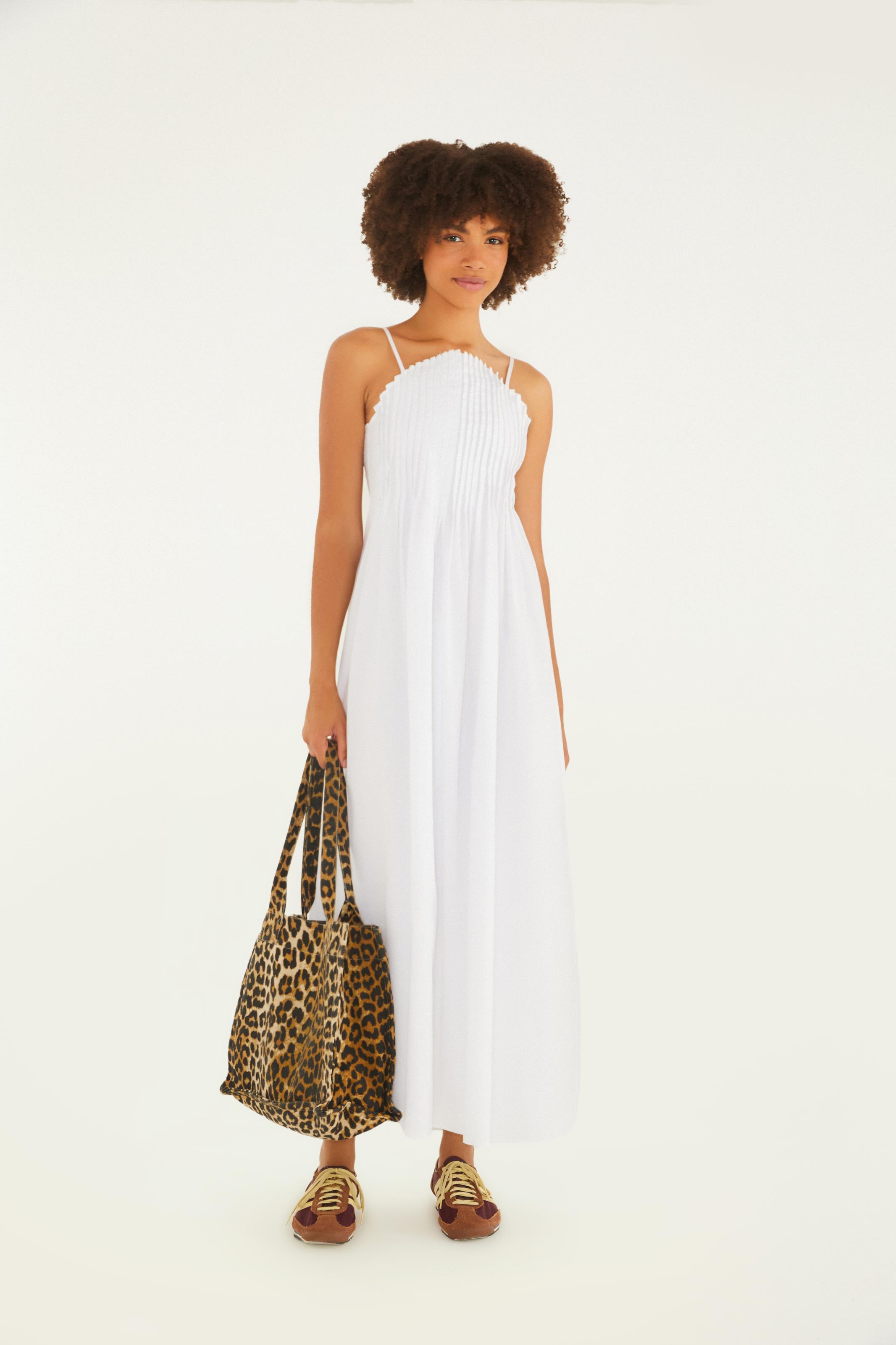 Vestido Pregas Frente