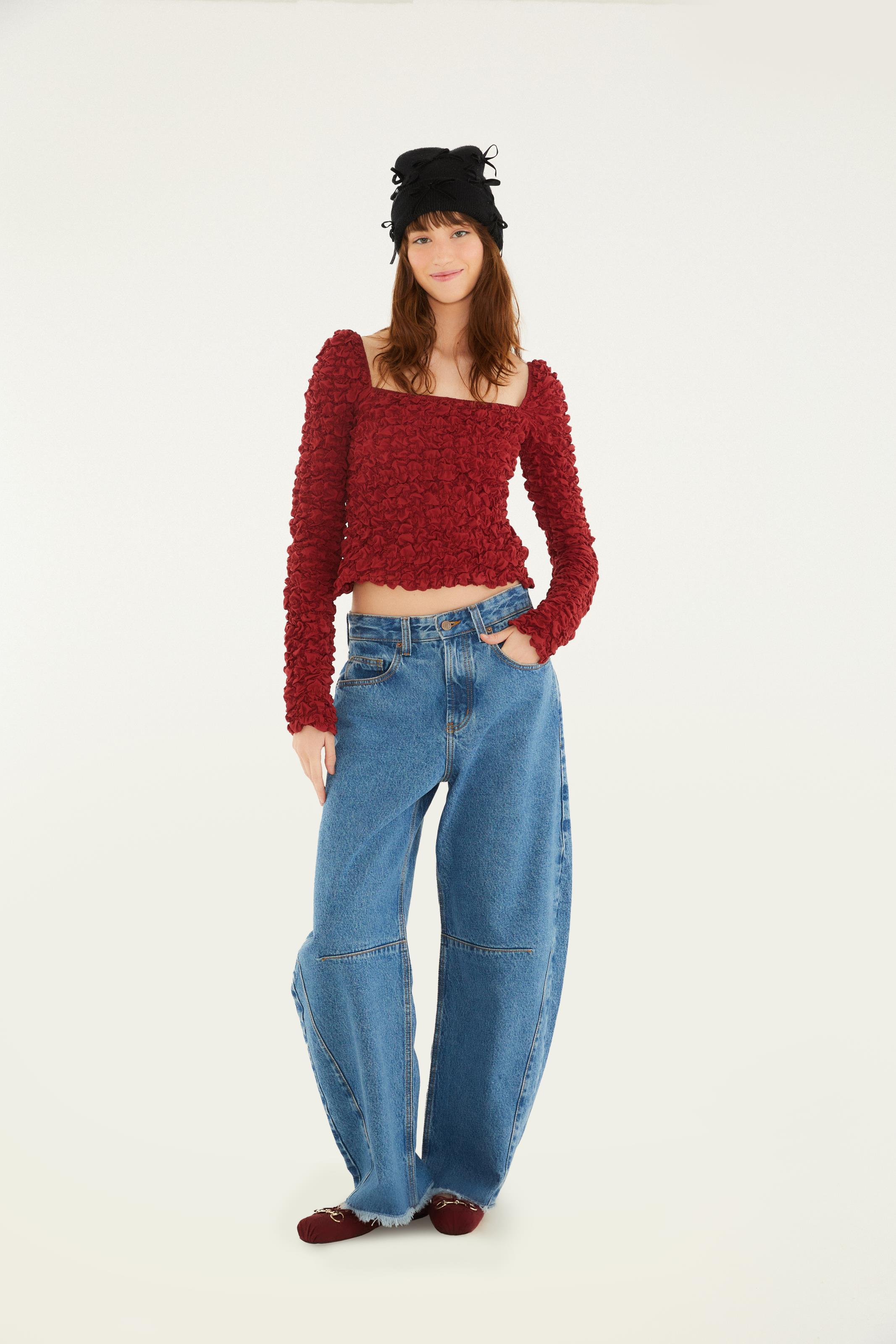 Blusa Lastex Mangas