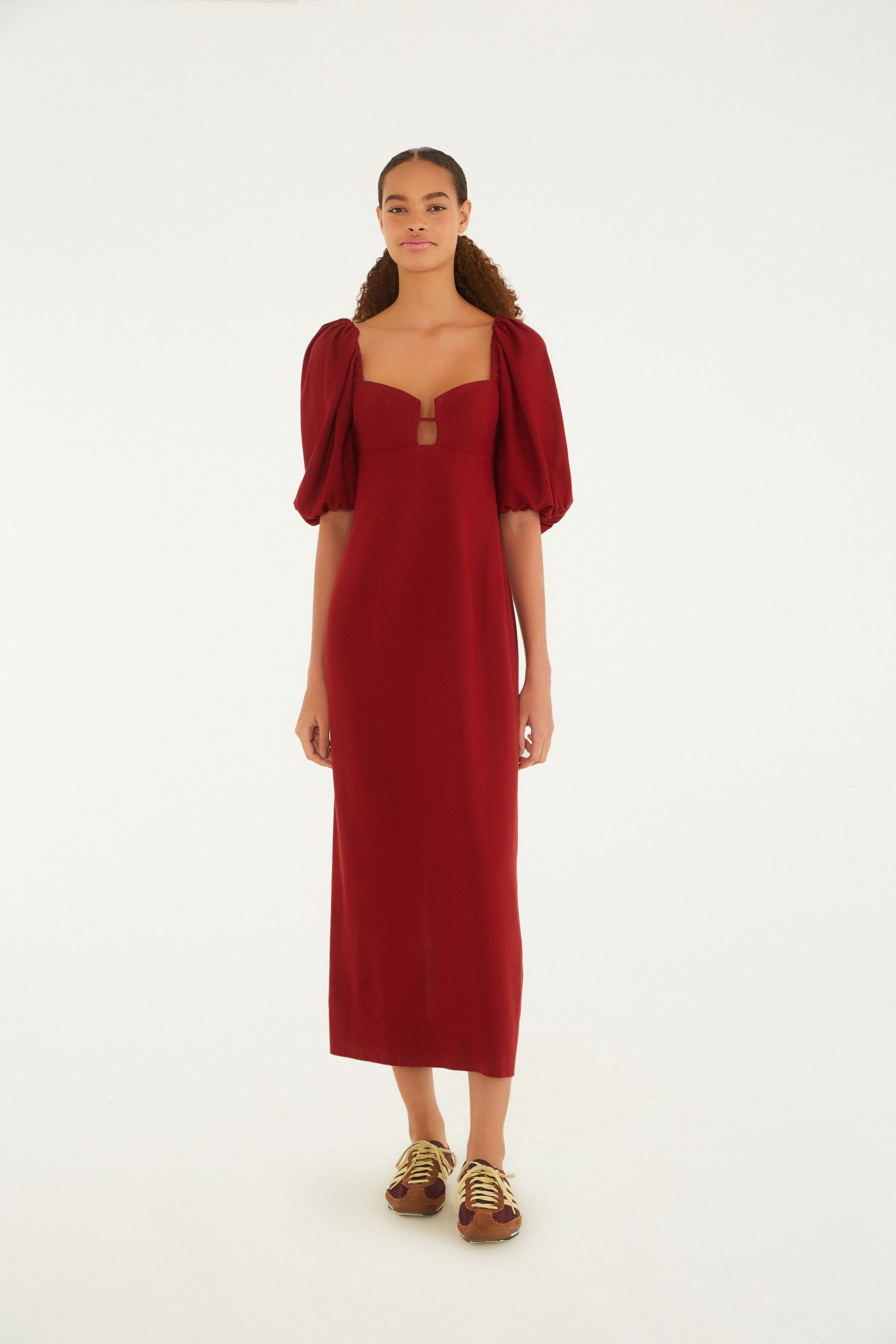 Vestido Reto Mangas